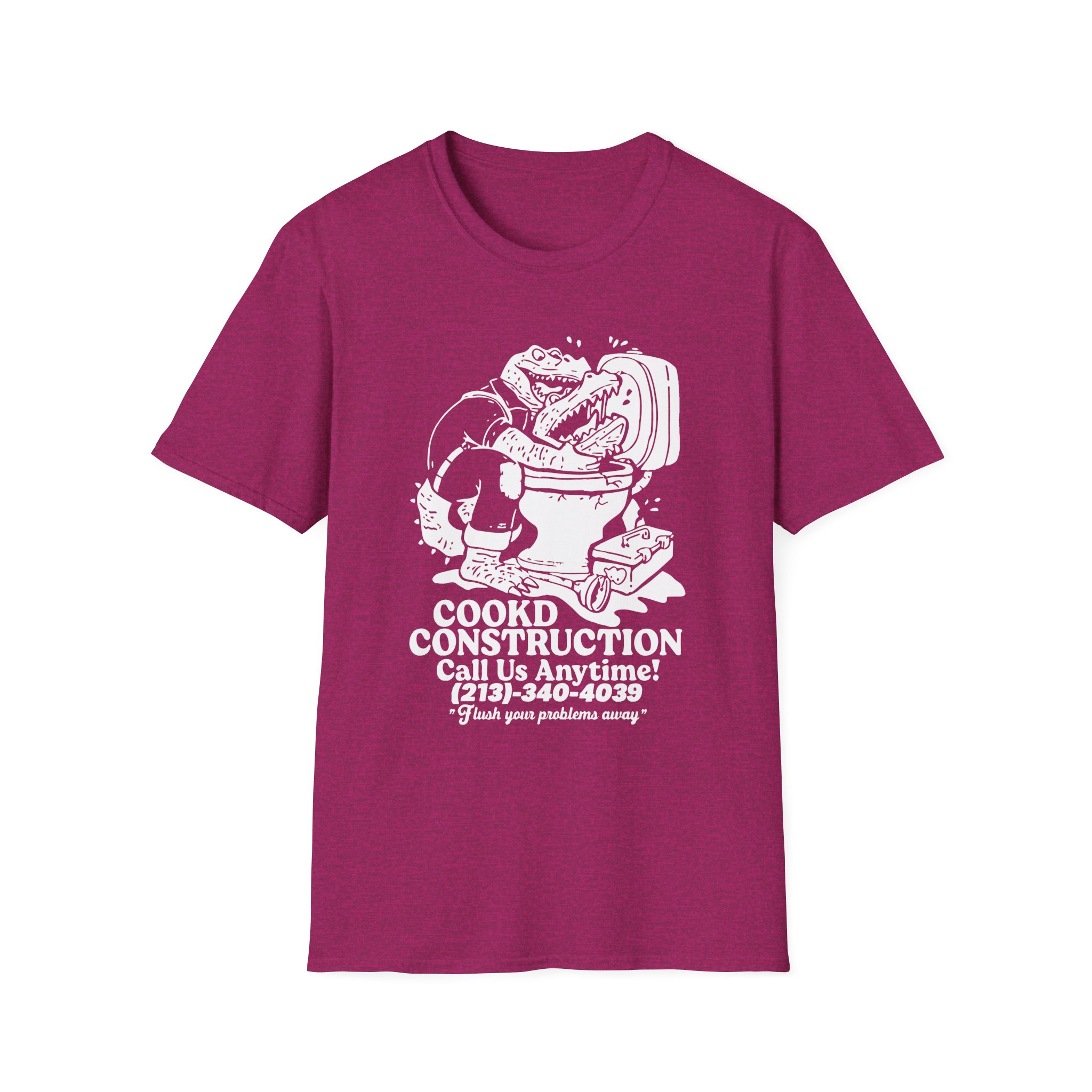 Lazarbeam Cookd Construction Call Us Anytime Unisex Softstyle T-Shirt