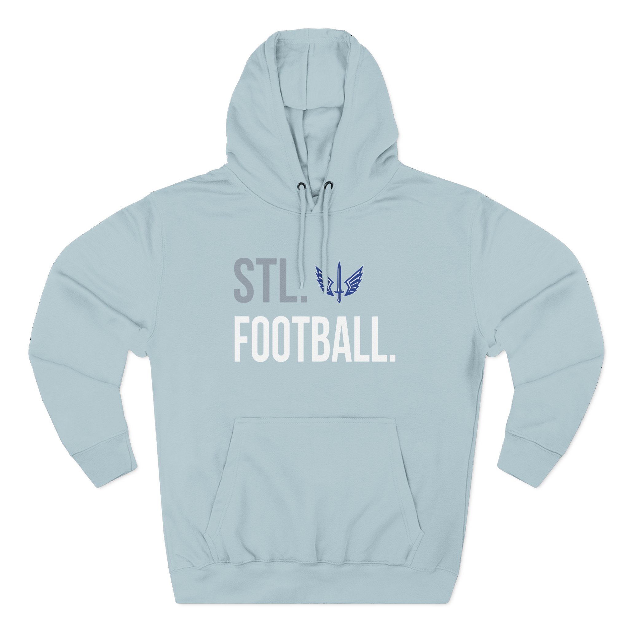 St. Louis Battlehawks 108 Stitches Football Spiral Three-Panel Fleece Hoodie