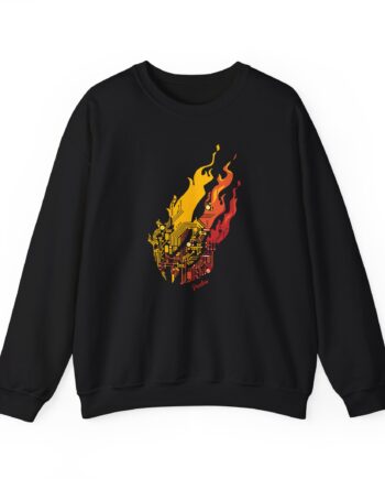 Preston Circuit Flame Unisex Heavy Blend™ Crewneck Sweatshirt