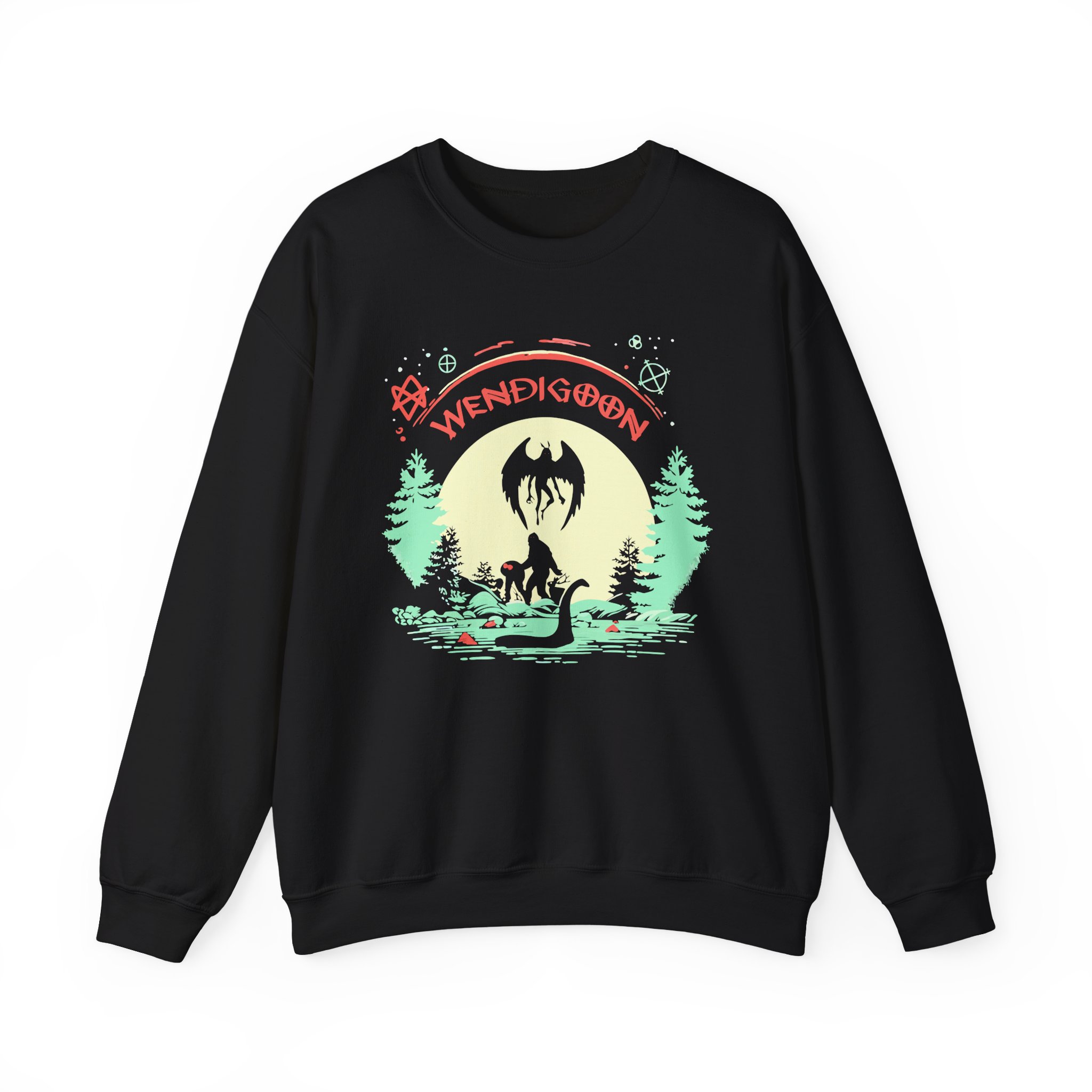 Wendigoon Cryptids on Tour Unisex Heavy Blend Crewneck Sweatshirt