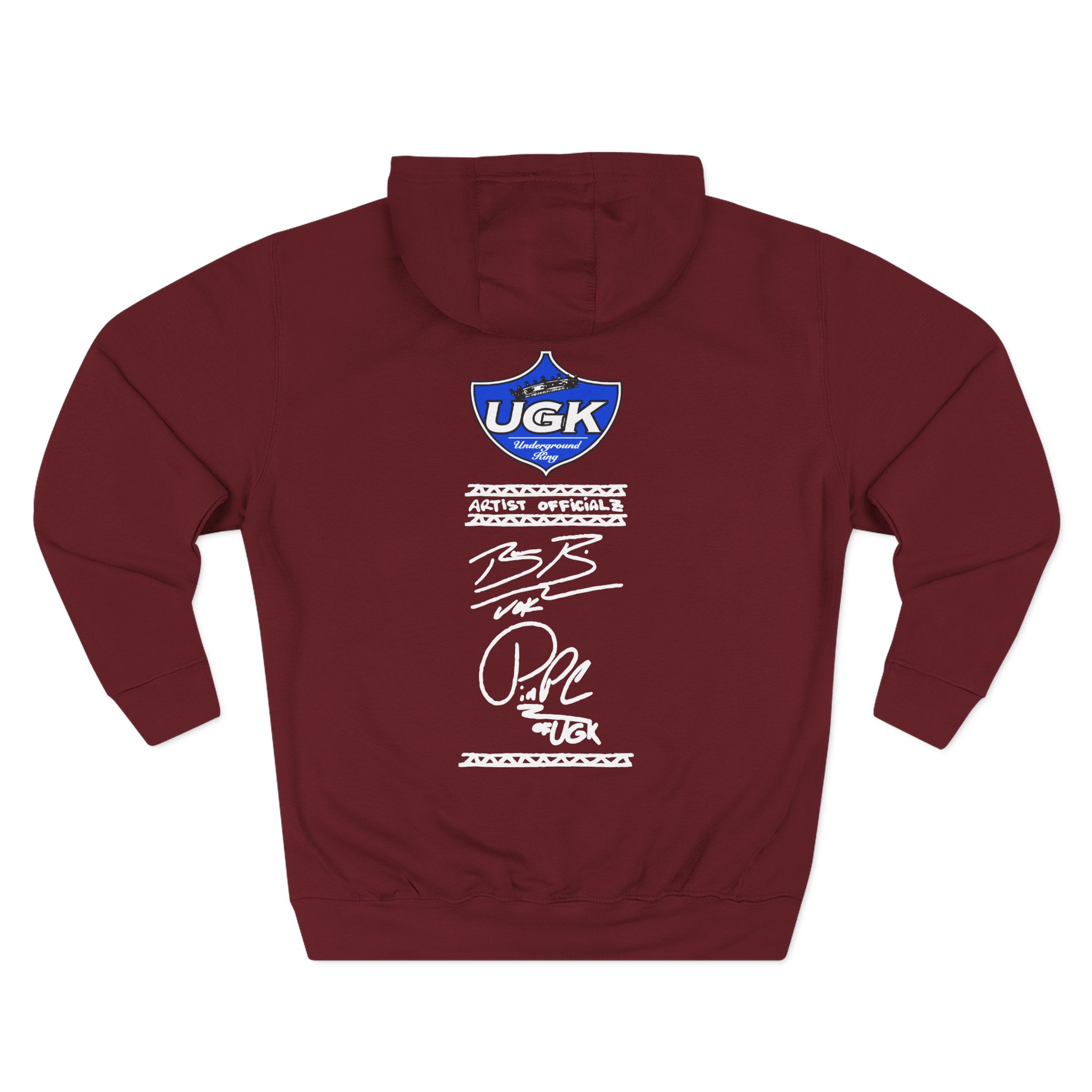 UGK 4 Life Three-Panel Fleece Hoodie