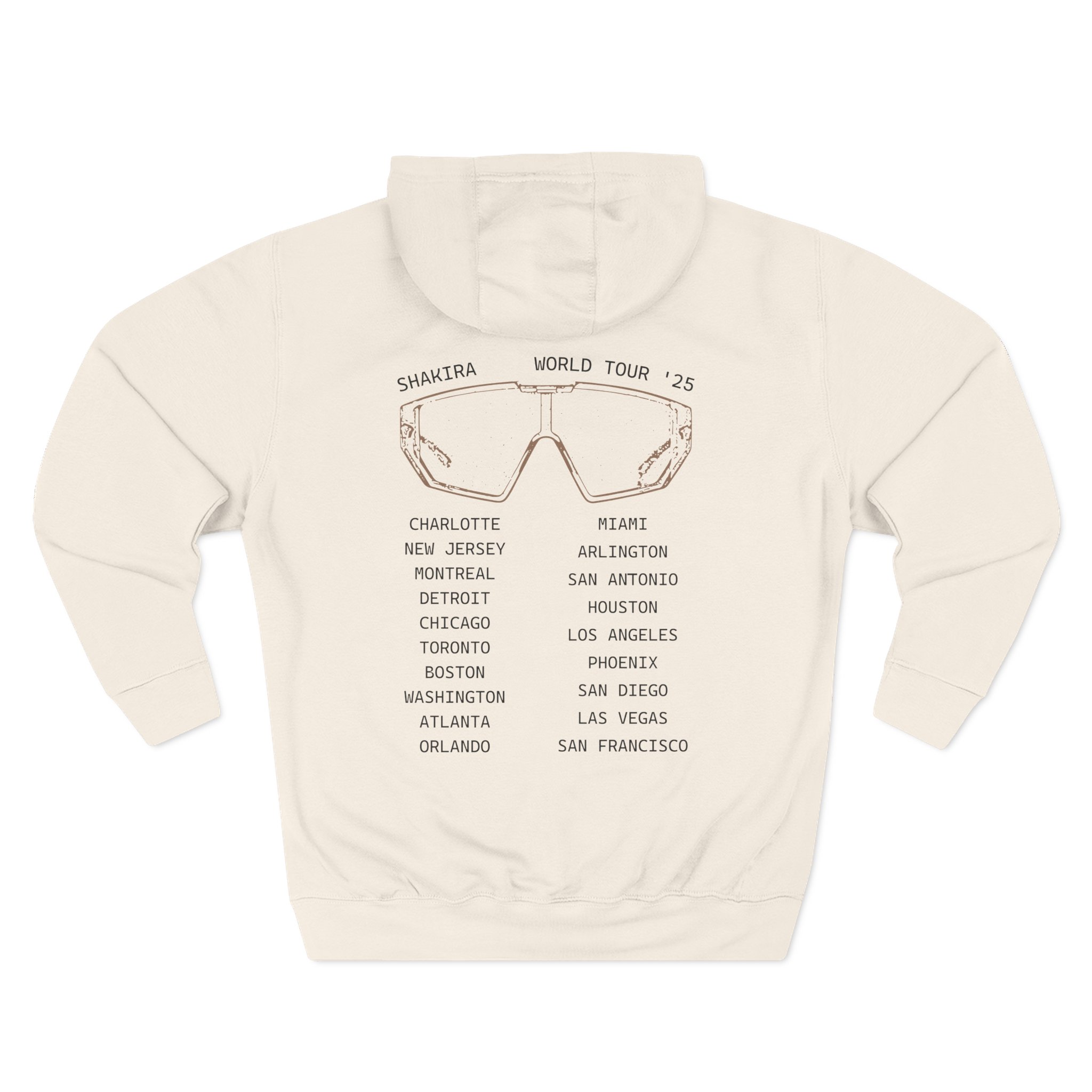 Shakira Sunglasses Three-Panel Fleece Hoodie