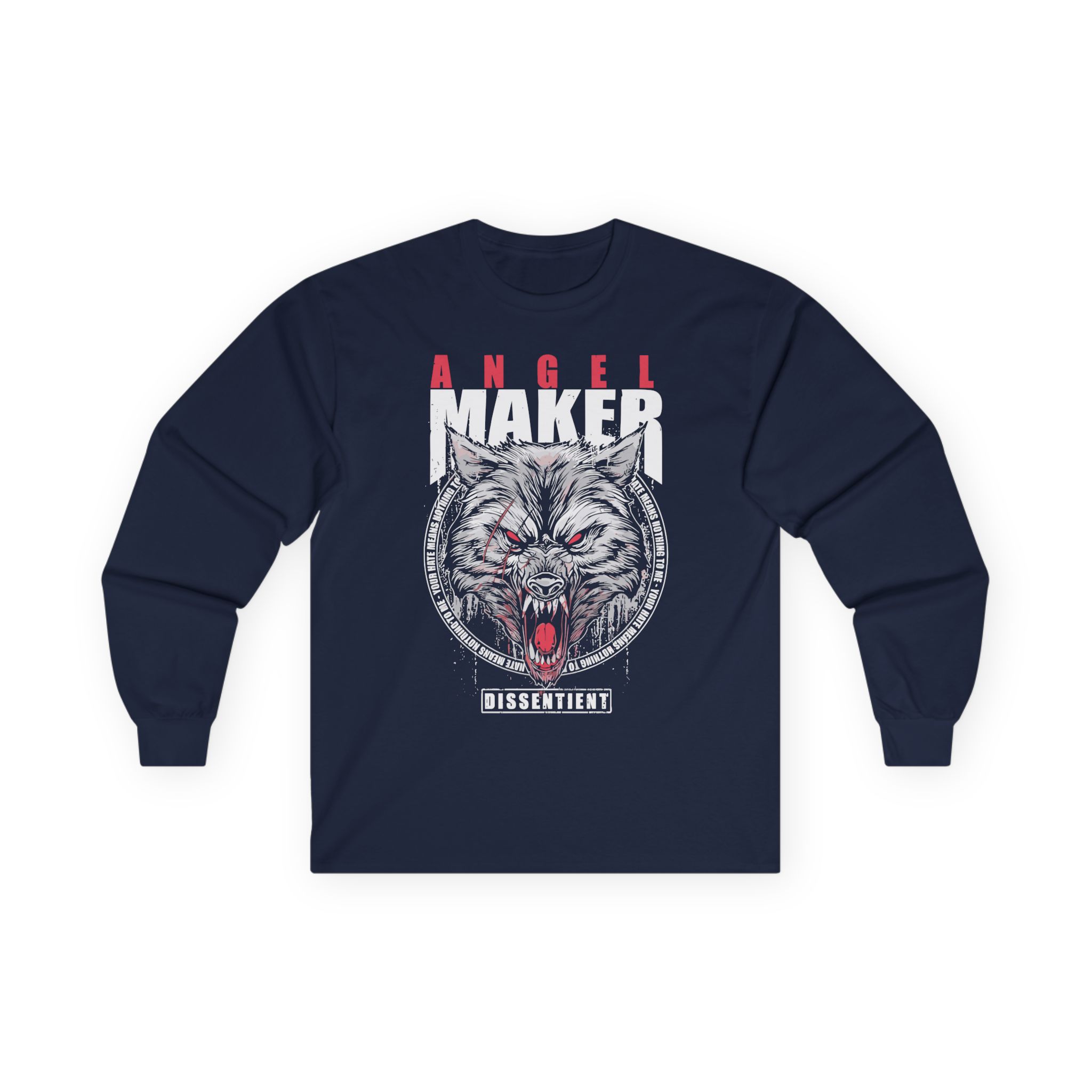 Angelmaker Battle Wolf Unisex Ultra Cotton Long Sleeve Tee