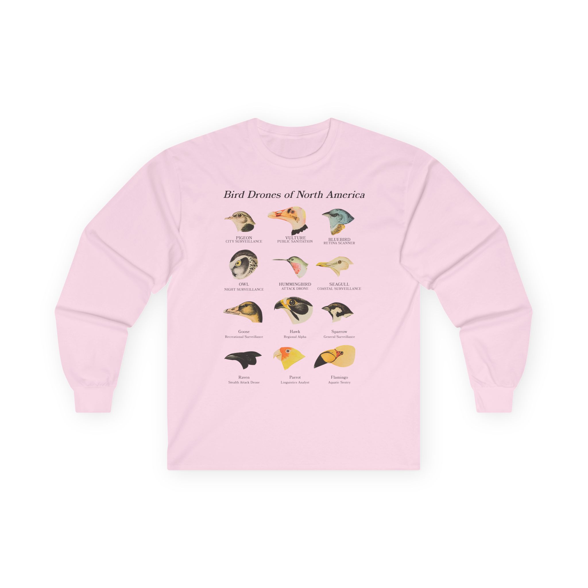 Birds Arent Real Bird Drones of North America Unisex Ultra Cotton Long Sleeve Tee