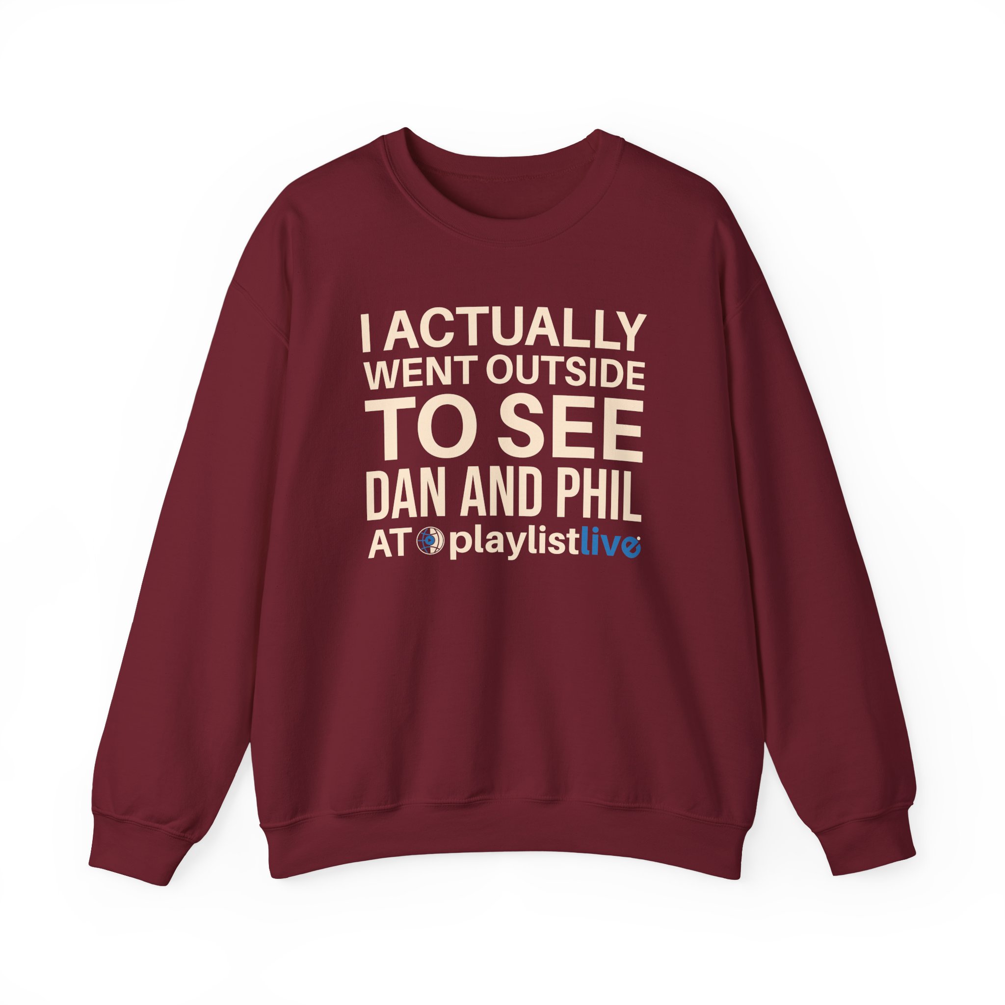 Dan and Phil Actually Went Outside to See Dan and Phil at Playlist Live Unisex Heavy Blendâ„¢ Crewneck Sweatshirt
