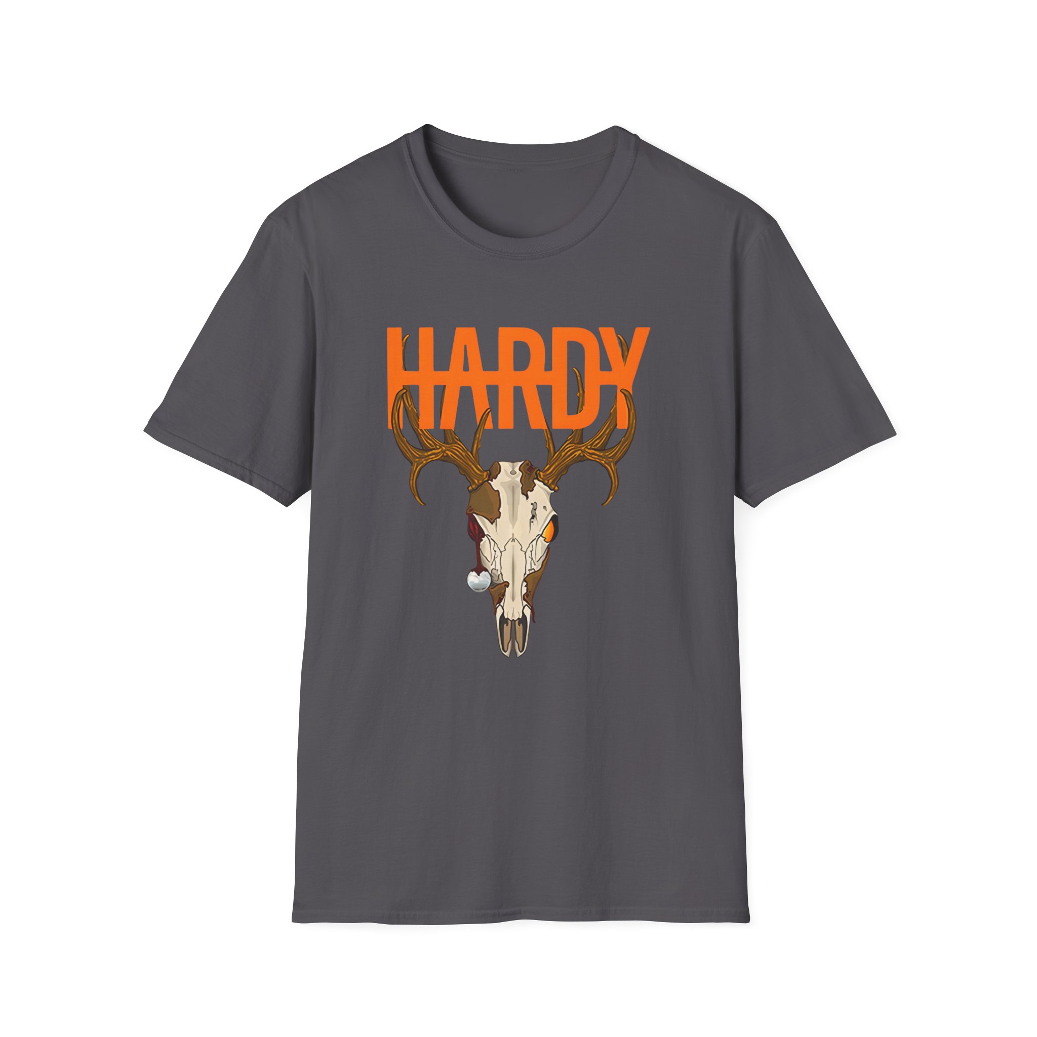 Hardy Deer Skull Unisex Softstyle T-Shirt