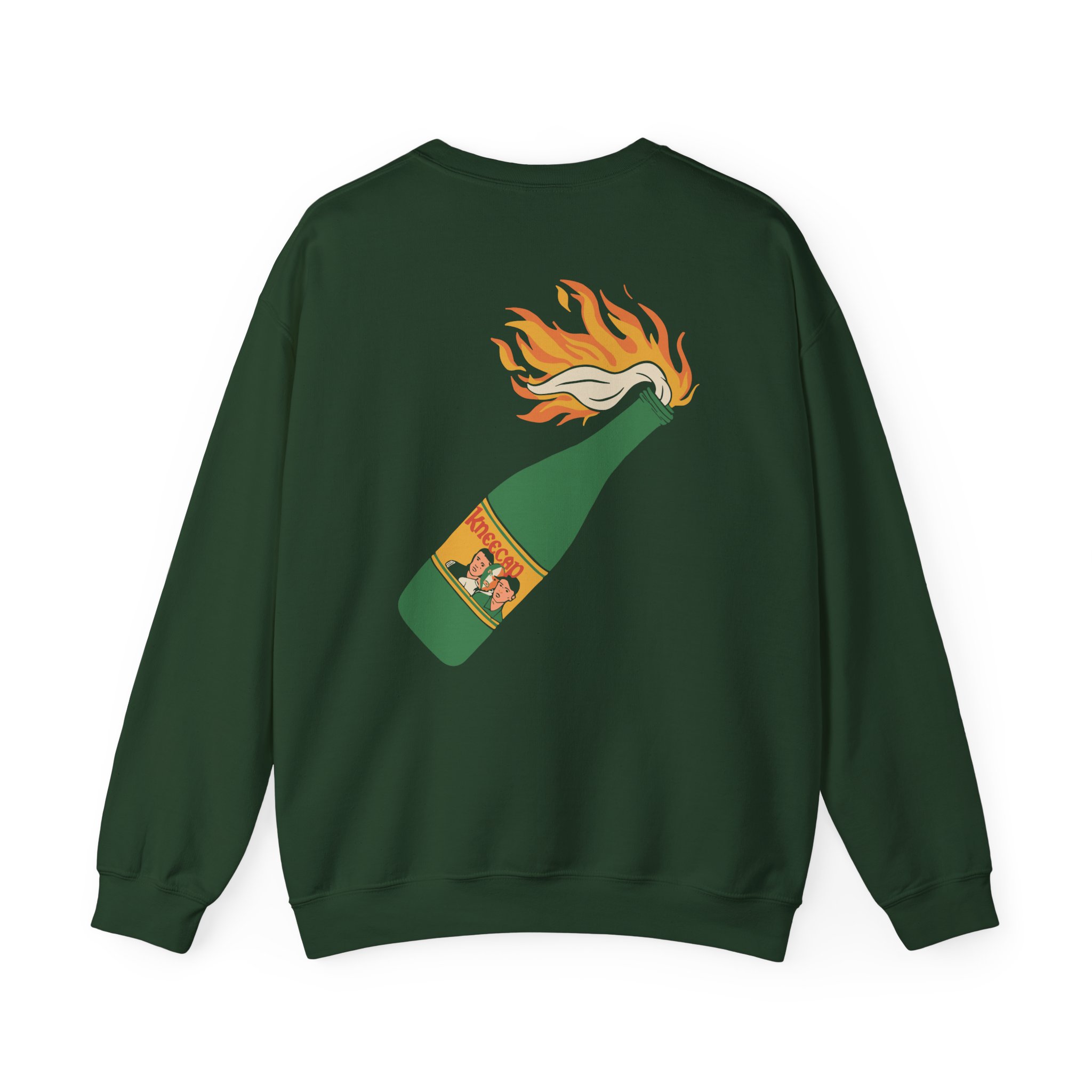 Flaming Buckfast Unisex Heavy Blendâ„¢ Crewneck Sweatshirt