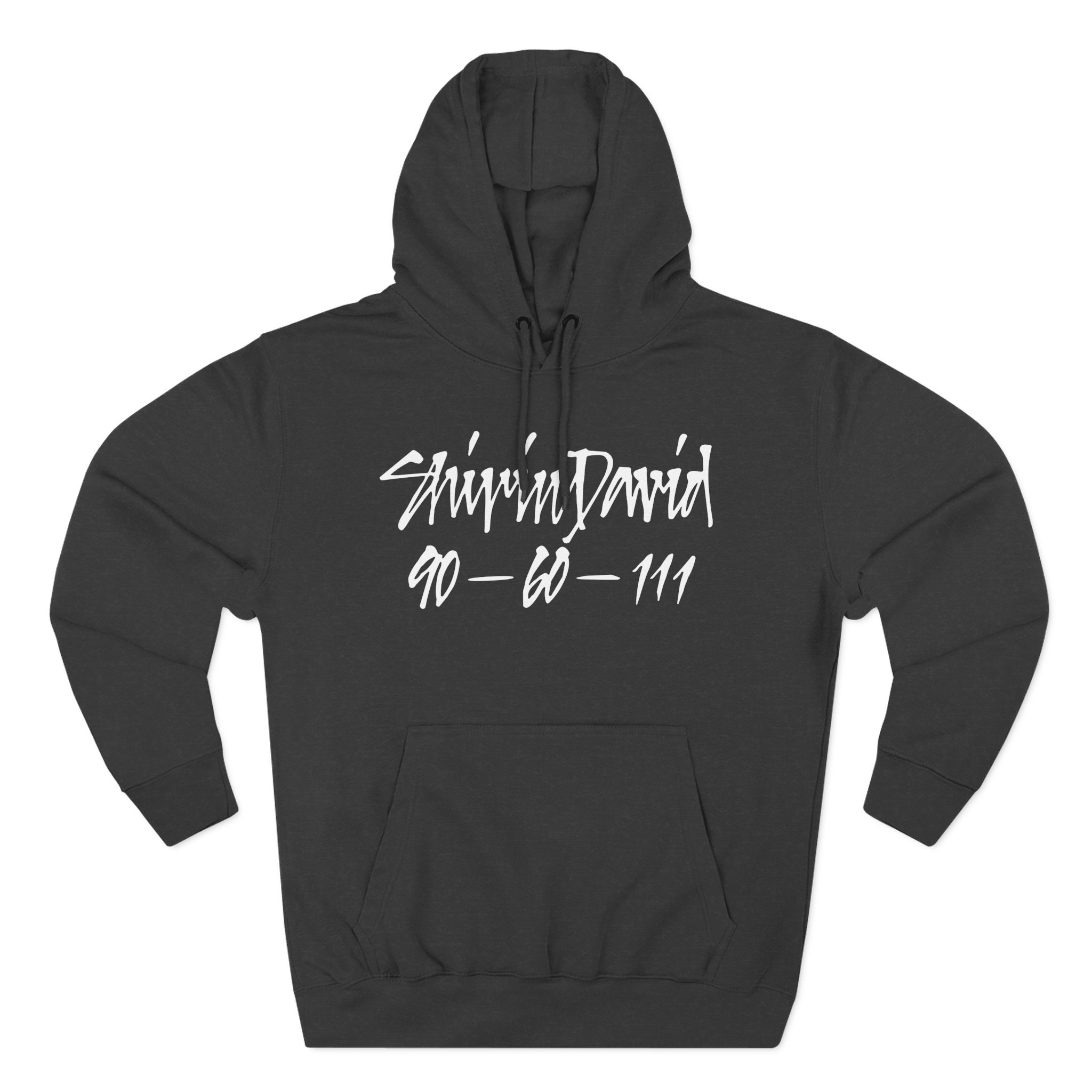 Shirin David 90-60-111 Text - Three-Panel Fleece Hoodie
