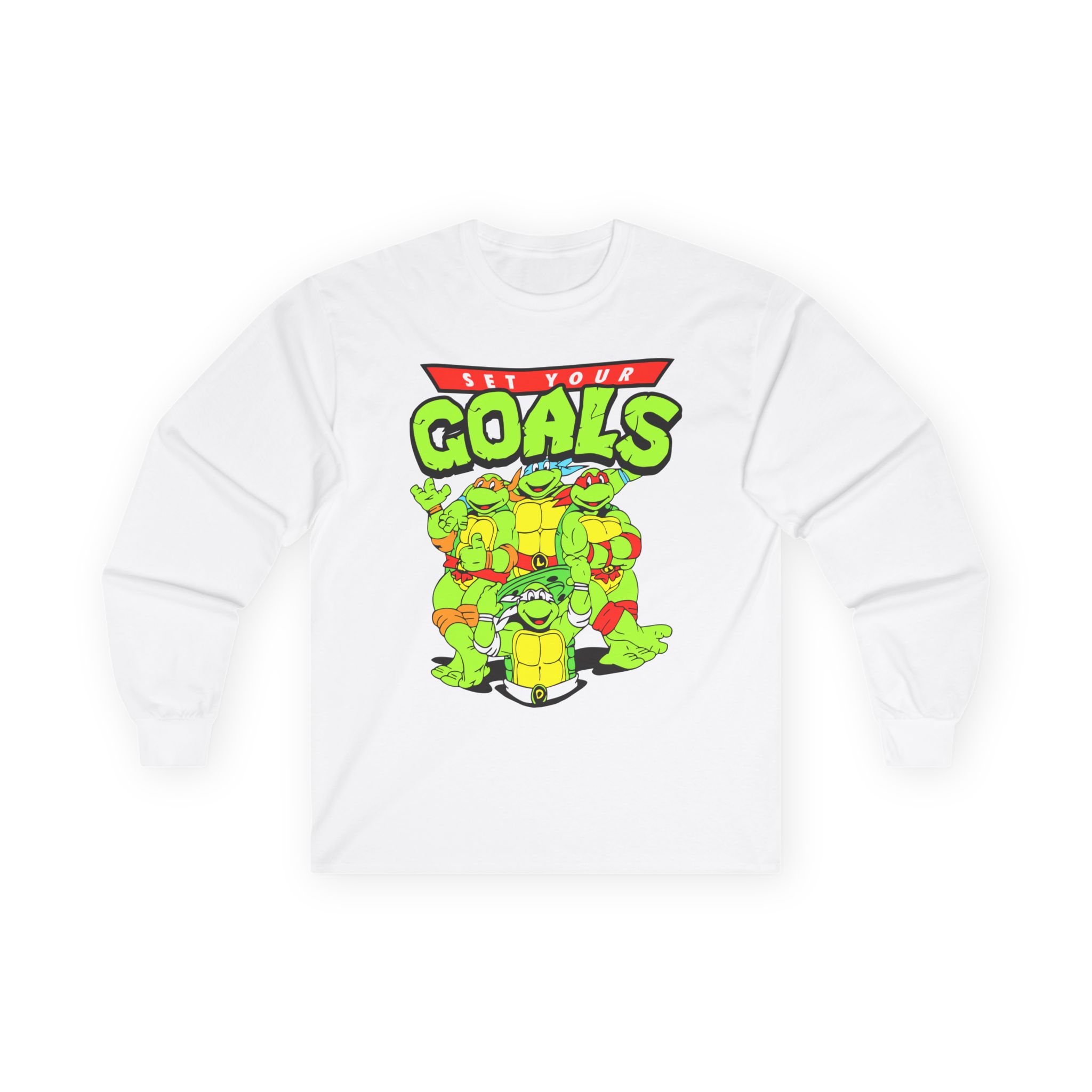 Set Your Goals Ninja Turtles Unisex Ultra Cotton Long Sleeve Tee