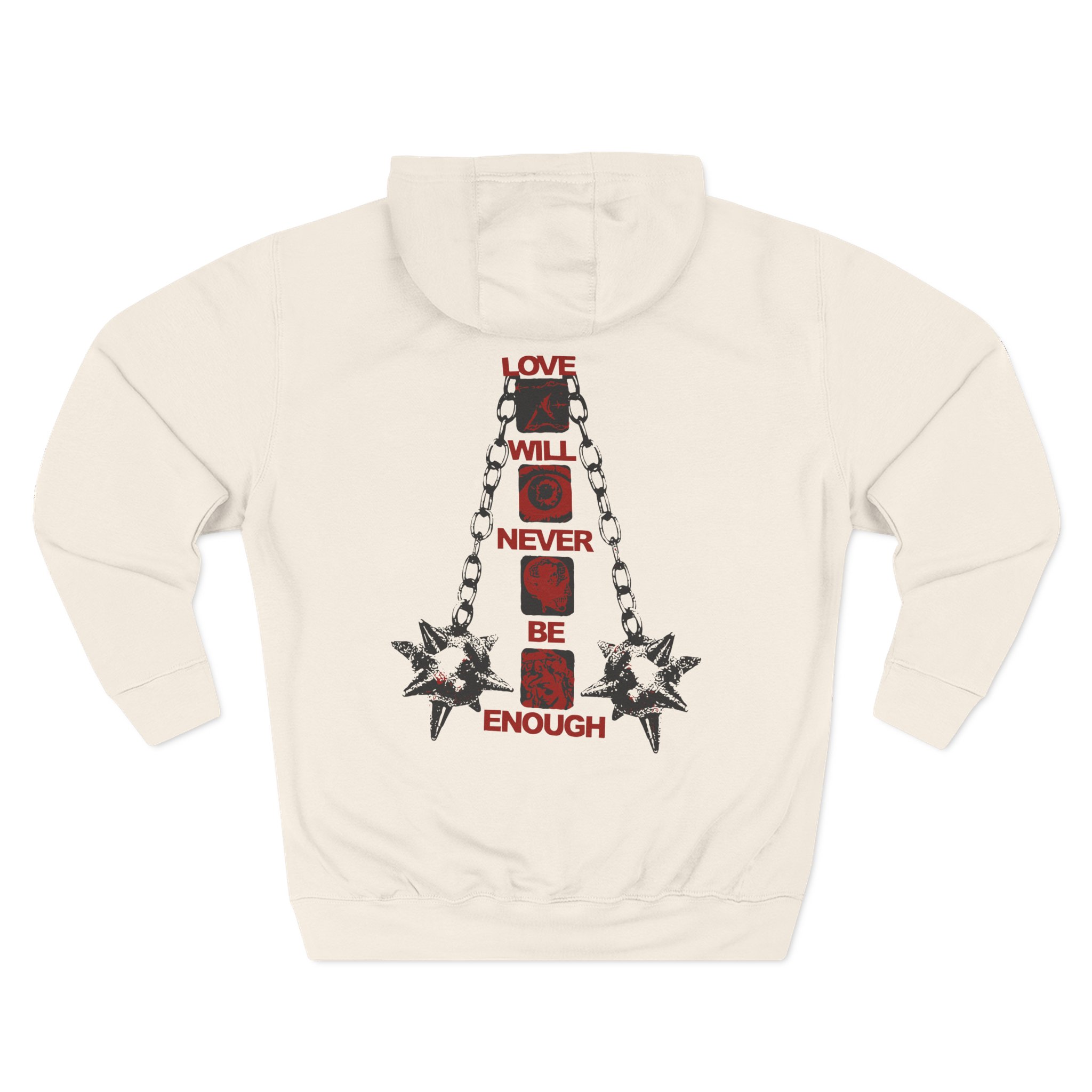 Kublai Khan - Never Enough Sportsgrey Three-Panel Fleece Hoodie