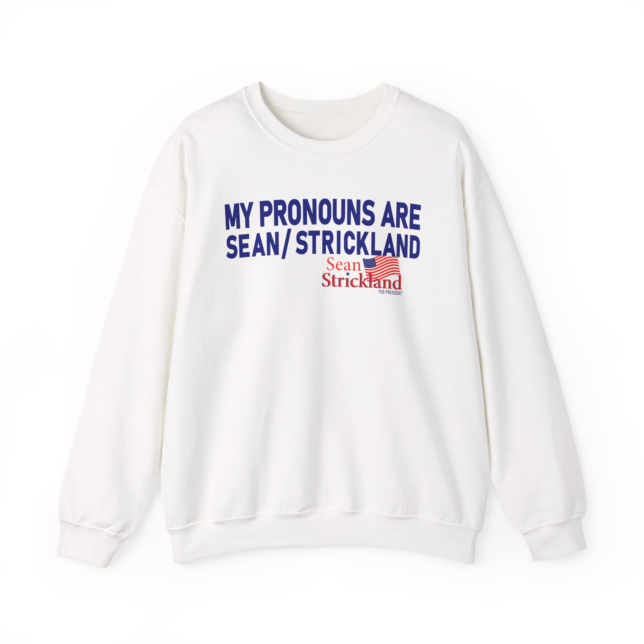 Sean Strickland My Pronouns Are Unisex Heavy Blendâ„¢ Crewneck Sweatshirt