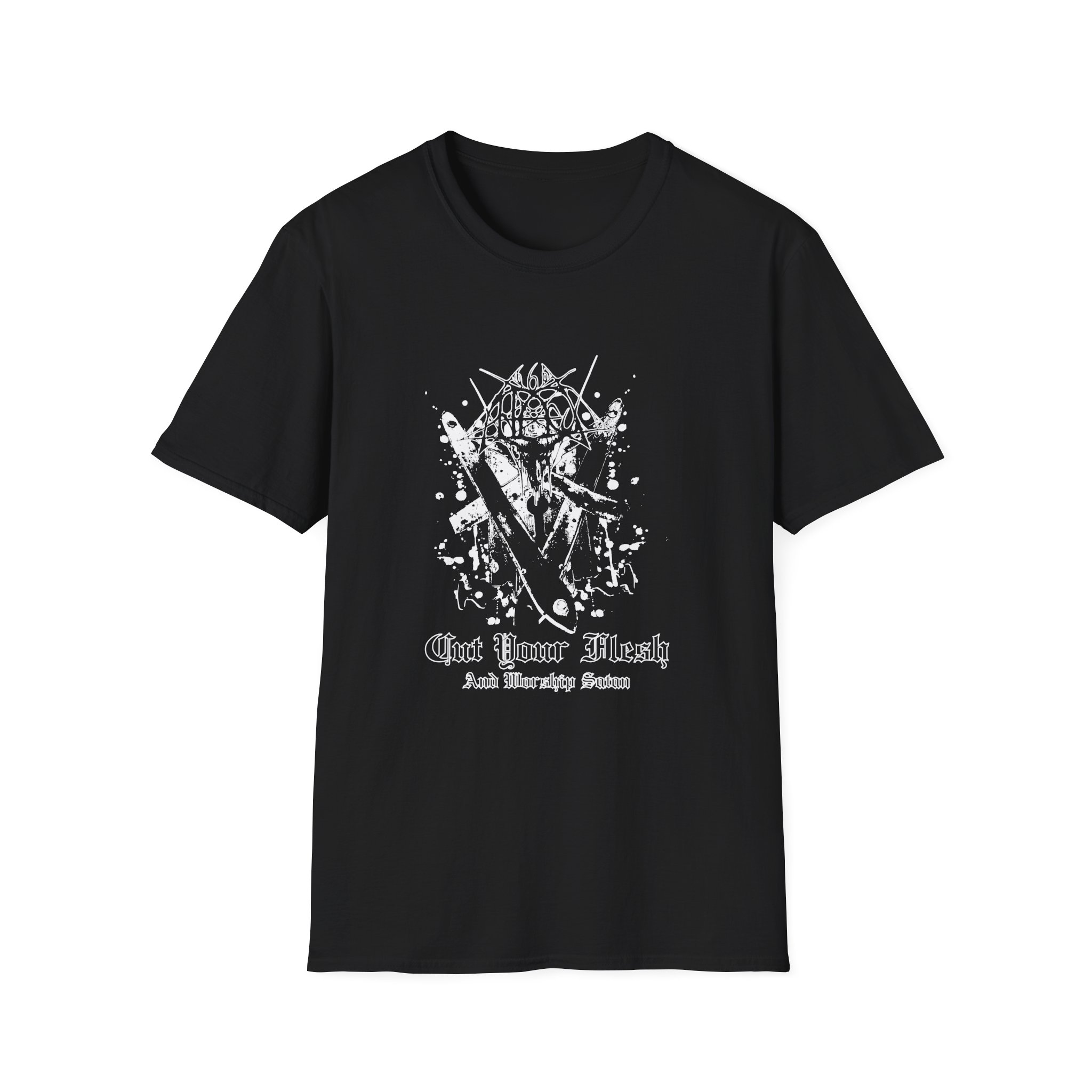 Antaeus Cut Your Flesh and Worship Satan Unisex Softstyle T-shirt