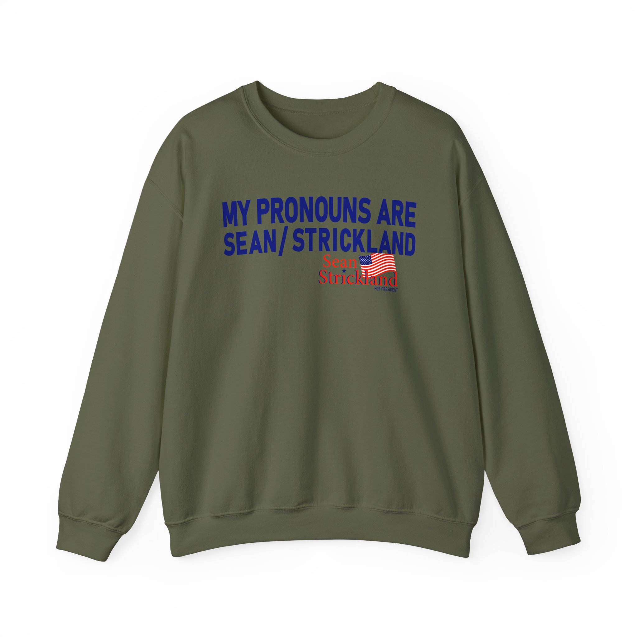 Sean Strickland My Pronouns Are Unisex Heavy Blendâ„¢ Crewneck Sweatshirt