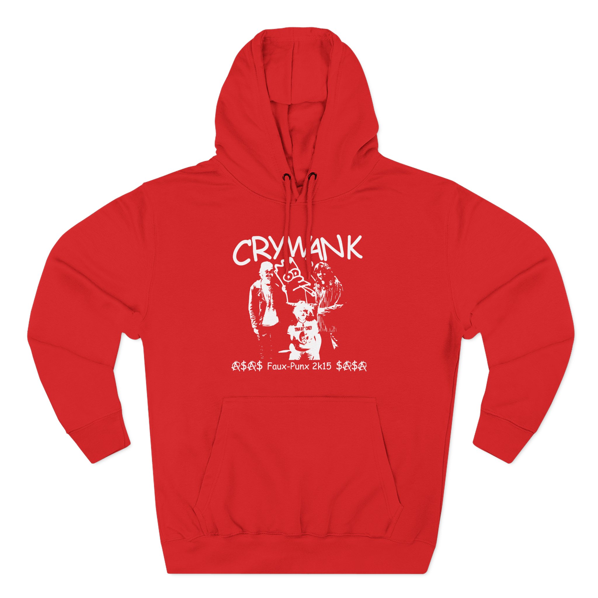 Crywank Three-Panel Fleece Hoodie