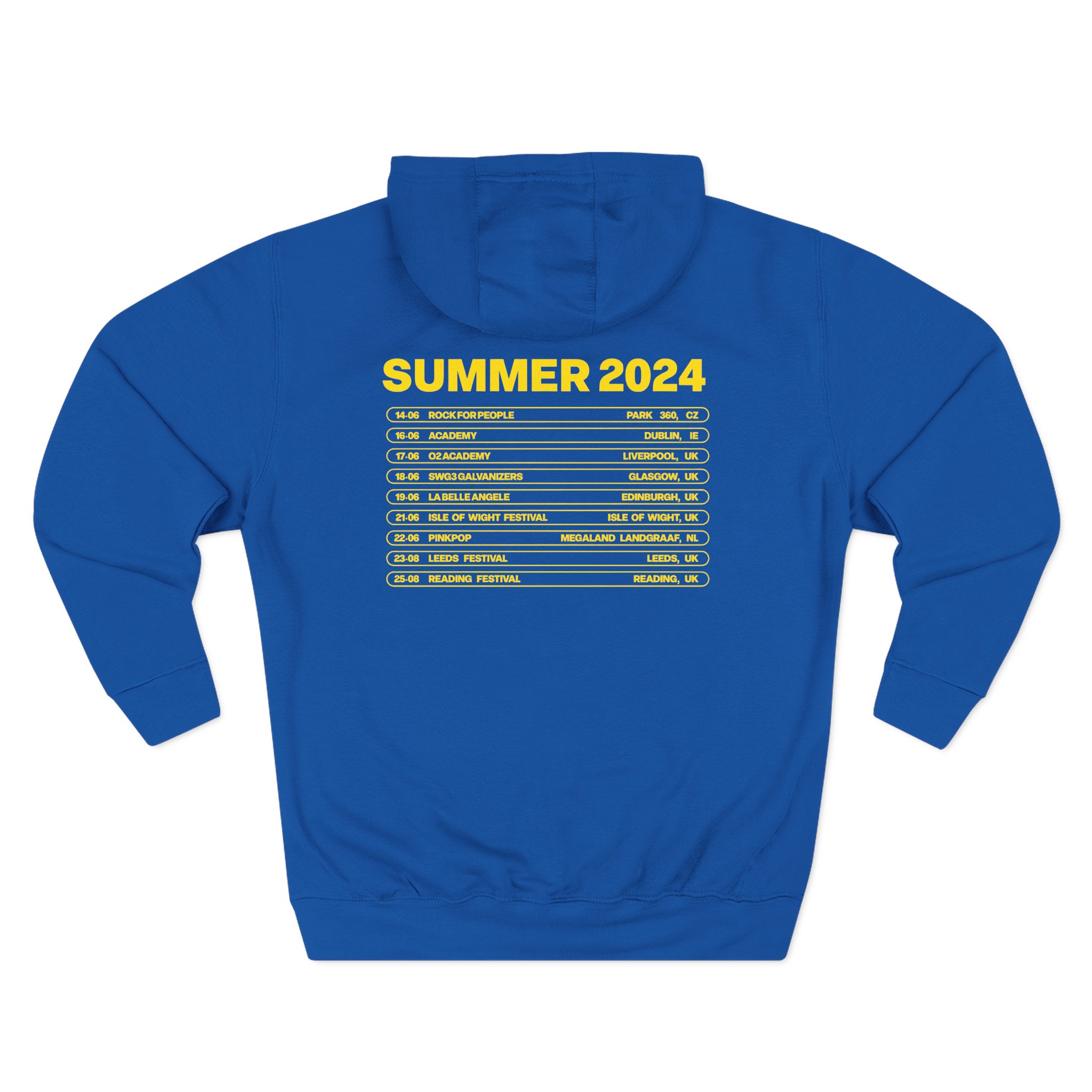 James Marriott Uk Eu 2024 Tour Three-Panel Fleece Hoodie