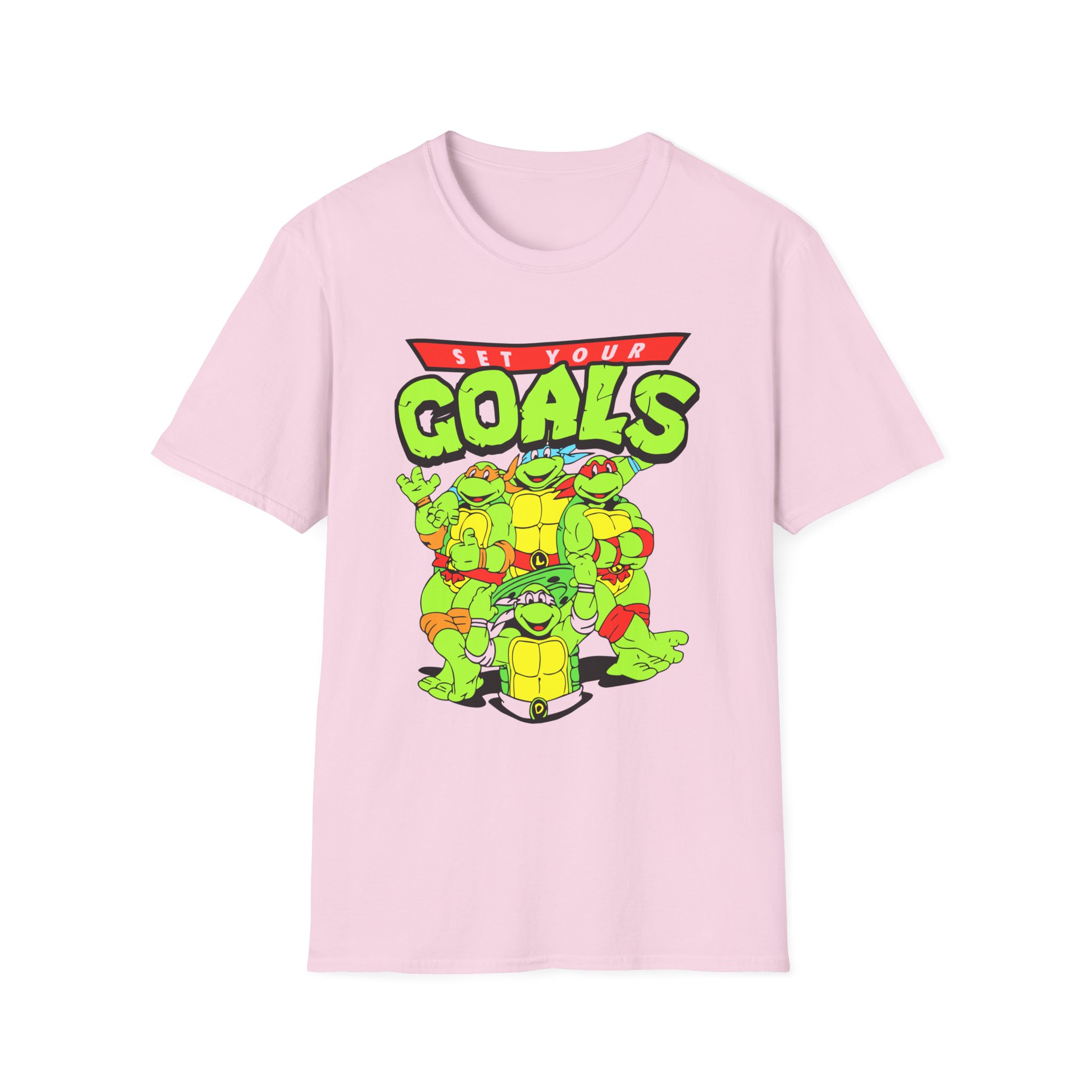 Set Your Goals Ninja Turtles Unisex Softstyle T-Shirt