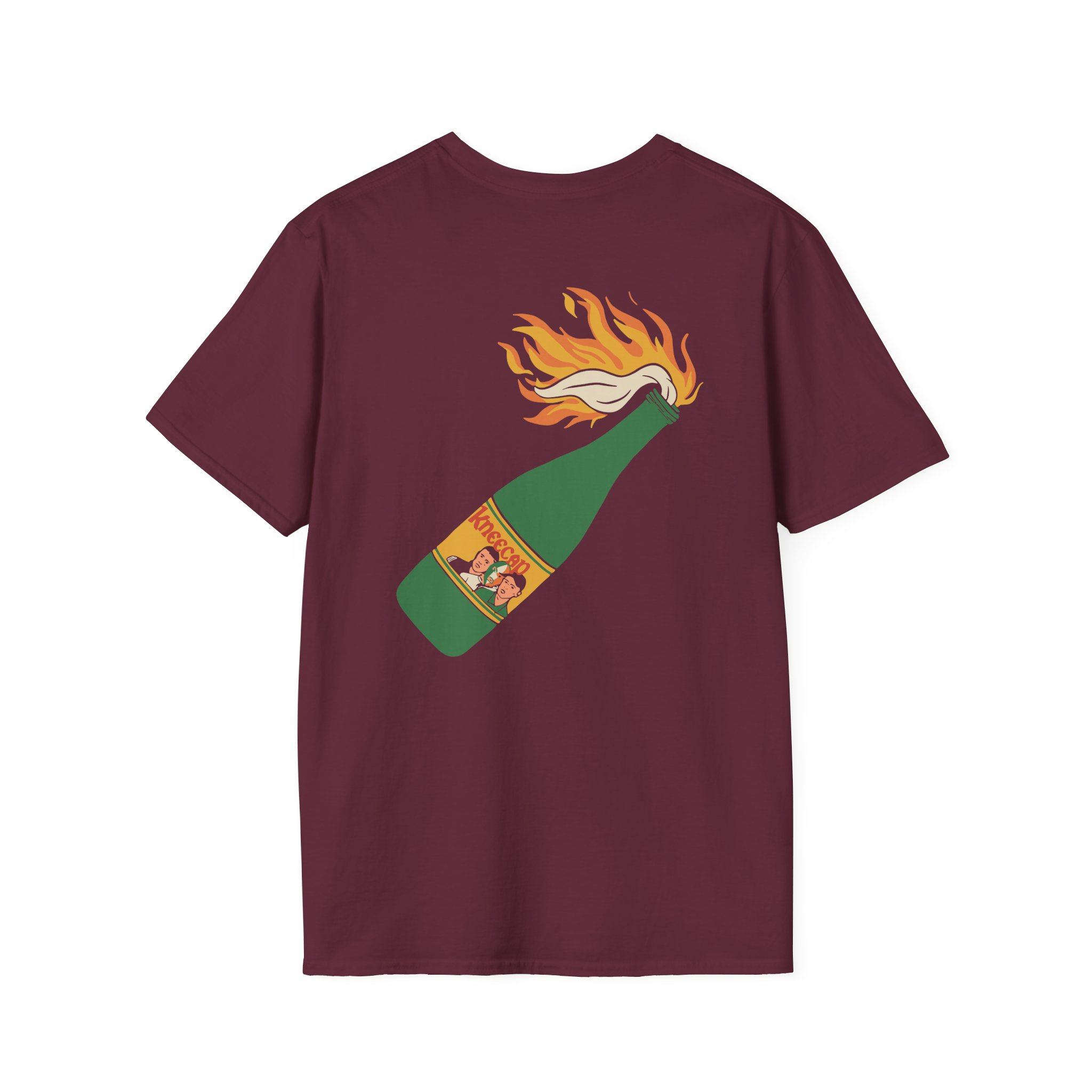 Flaming Buckfast Unisex Softstyle T-Shirt