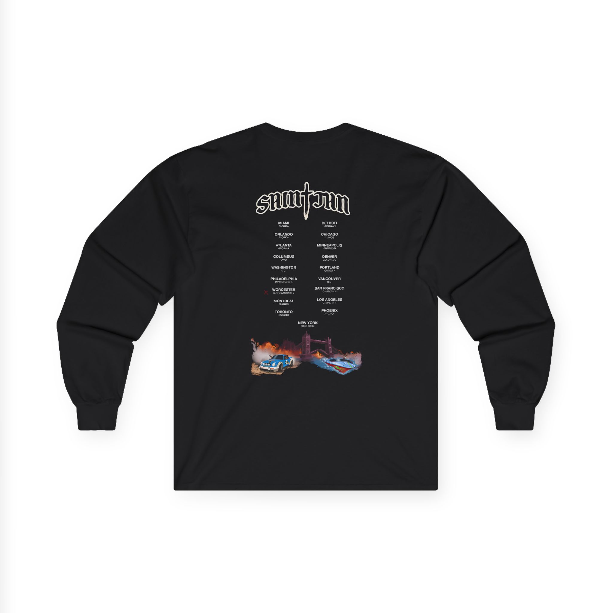 Saint JhnIgnorant Forever World Tour Unisex Ultra Cotton Long Sleeve Tee