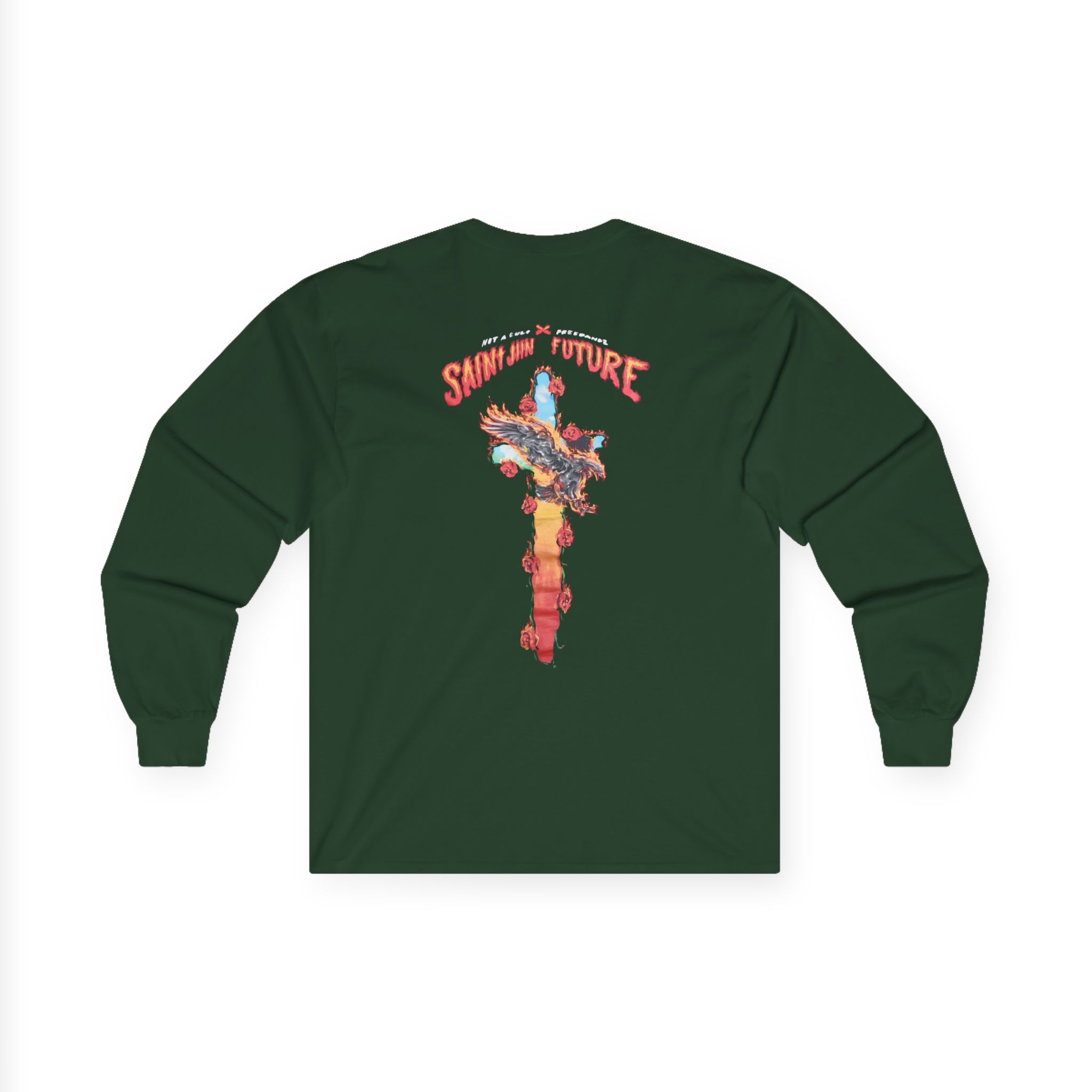 Saint Jhn Not a Cult X Freebandz Roses Unisex Ultra Cotton Long Sleeve Tee