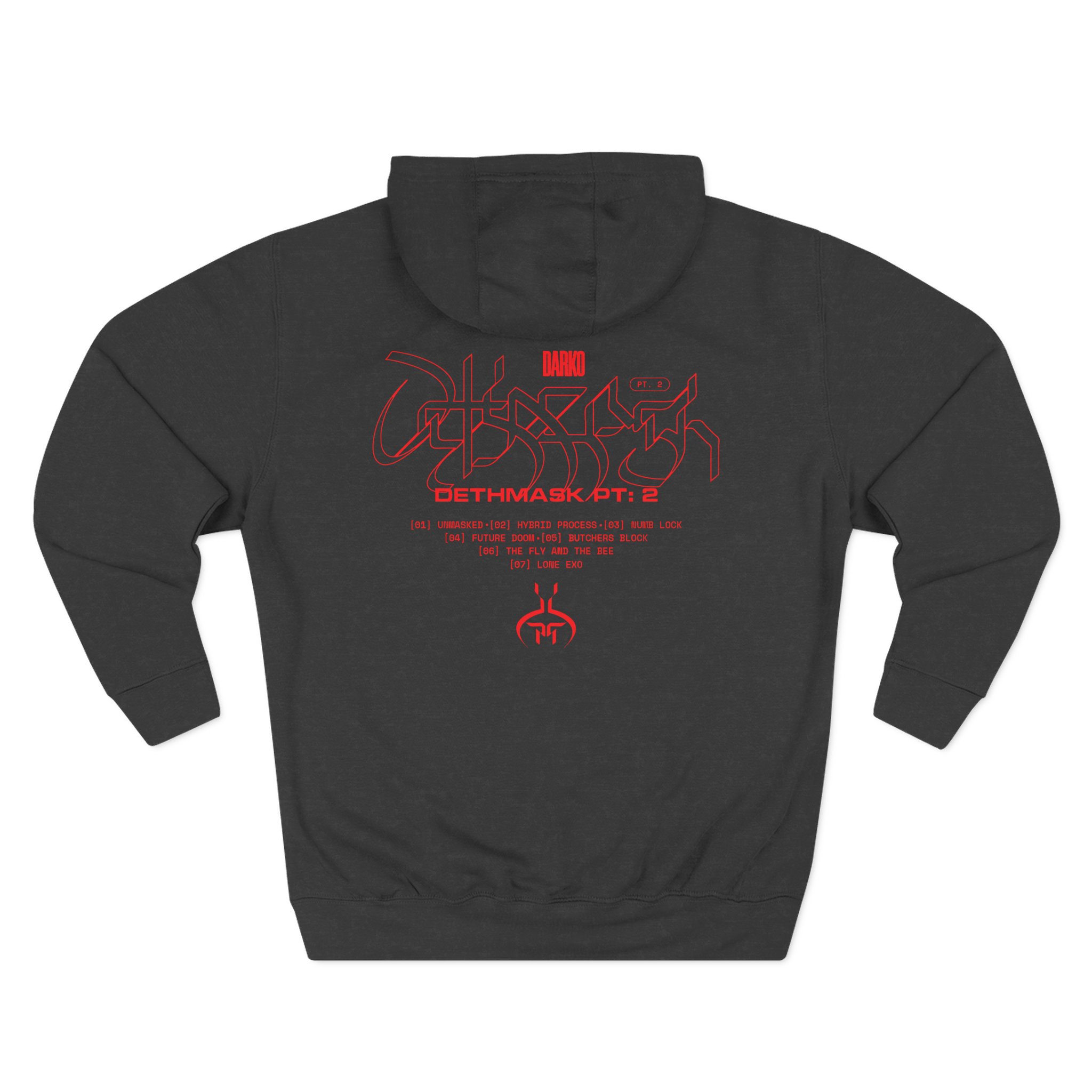 Darko Dethmask Pt 2 Three-Panel Fleece Hoodie