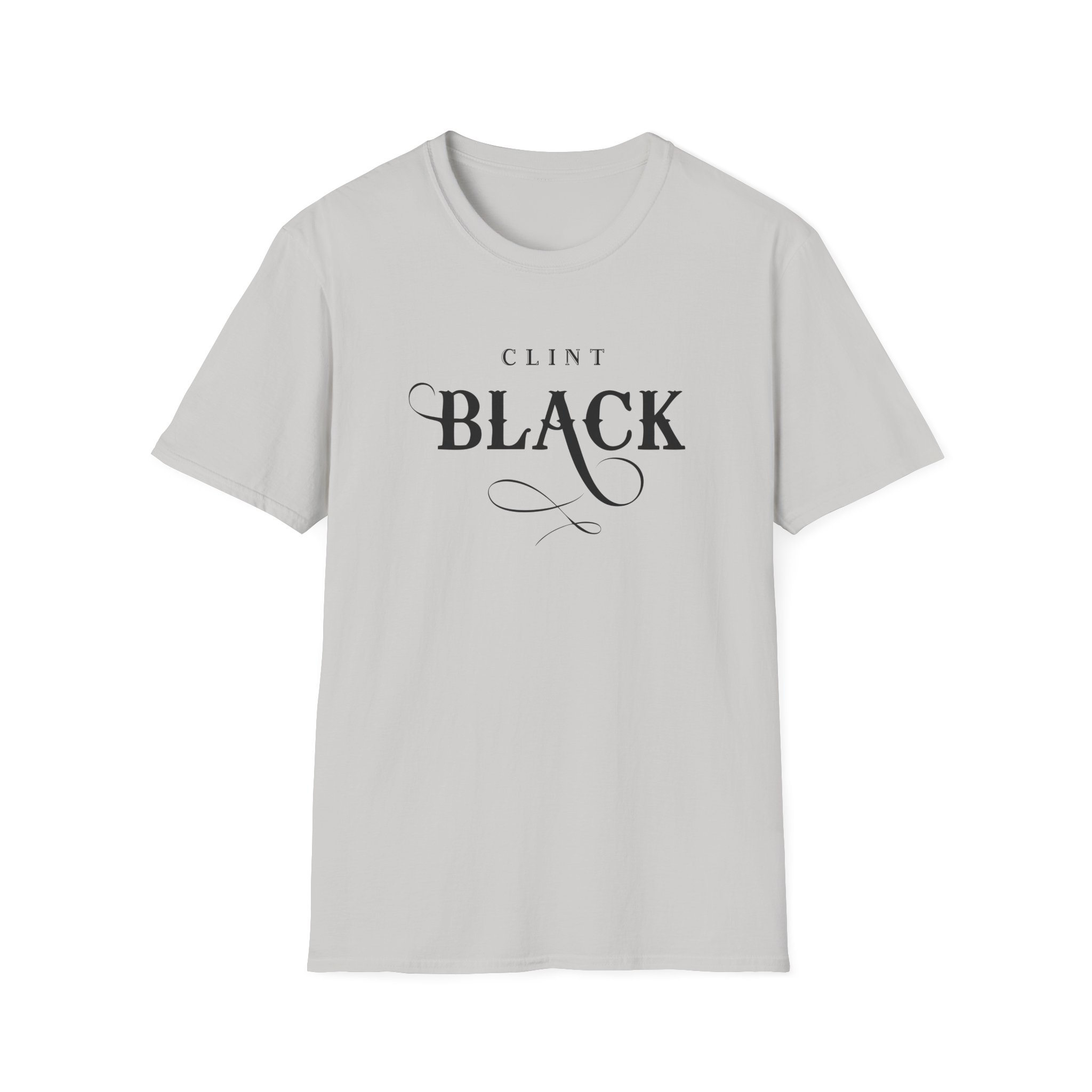 Clint Black Logo Espresso Unisex Softstyle T-Shirt