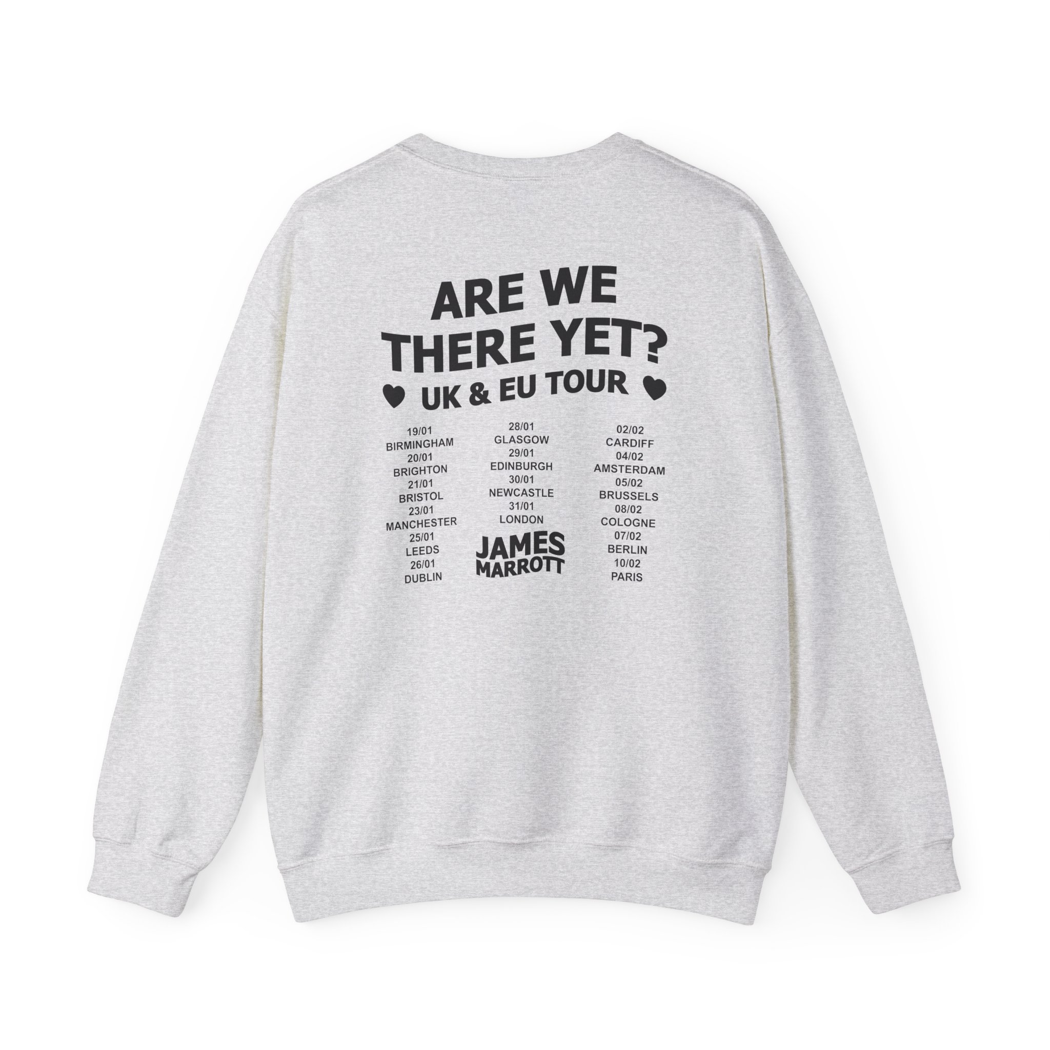 James Marriott 2024 Tour Logo Unisex Heavy Blendâ„¢ Crewneck Sweatshirt