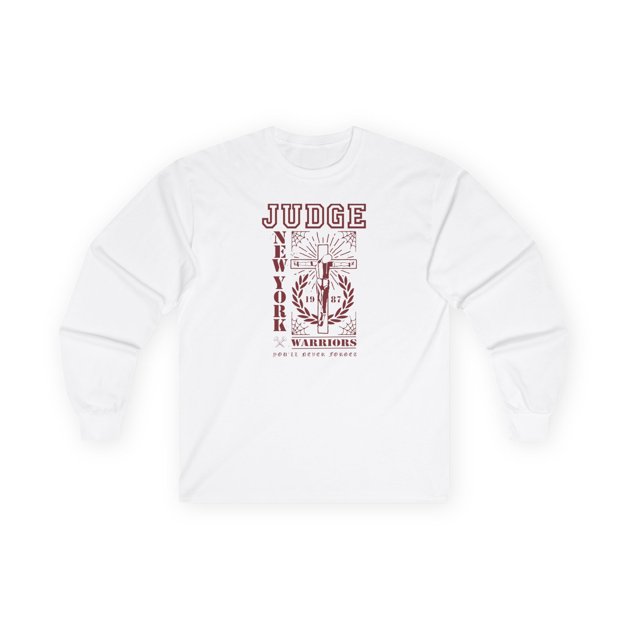 Judge Crucified Mustard Unisex Ultra Cotton Long Sleeve Tee