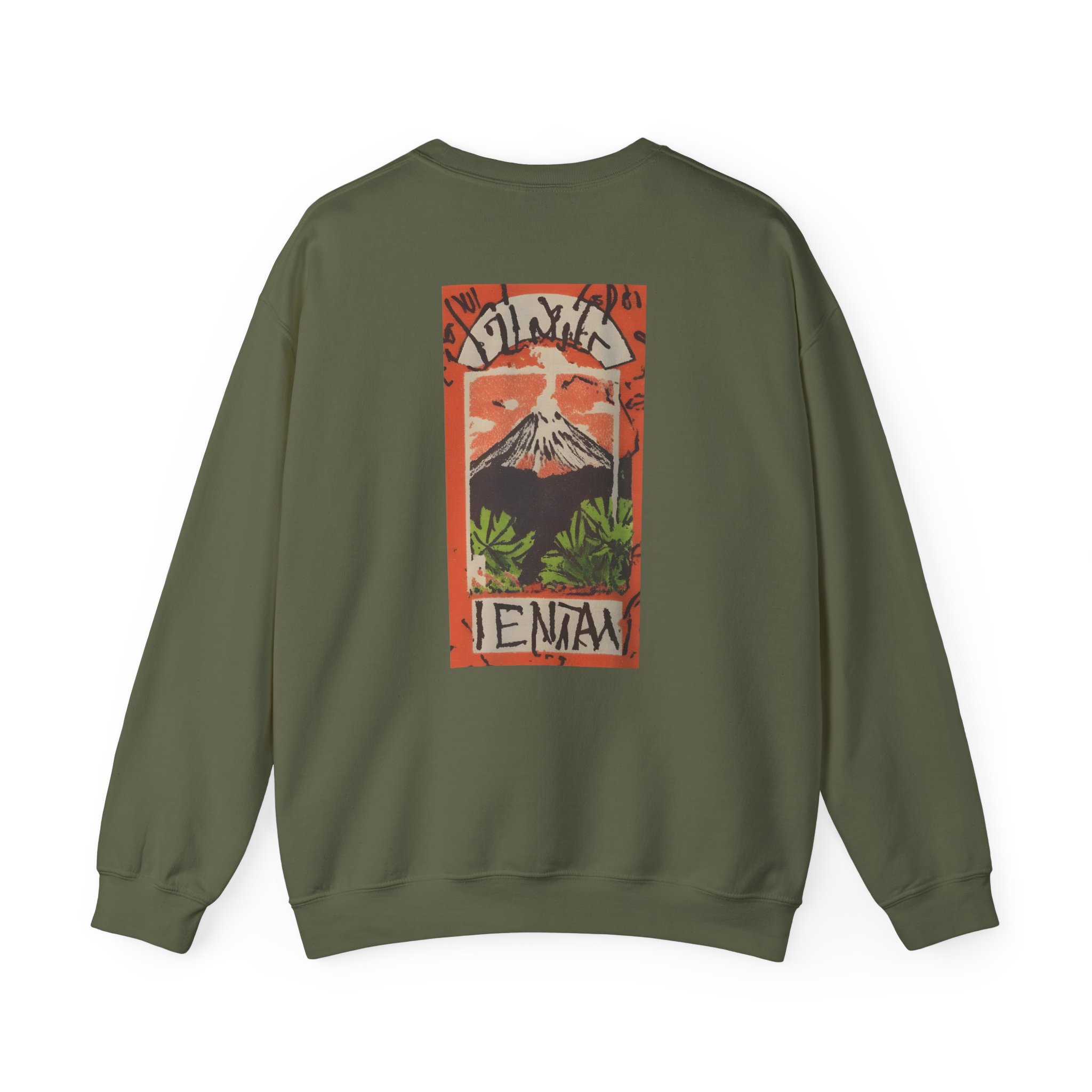 Jungle Volcano Art Unisex Heavy Blendâ„¢ Crewneck Sweatshirt