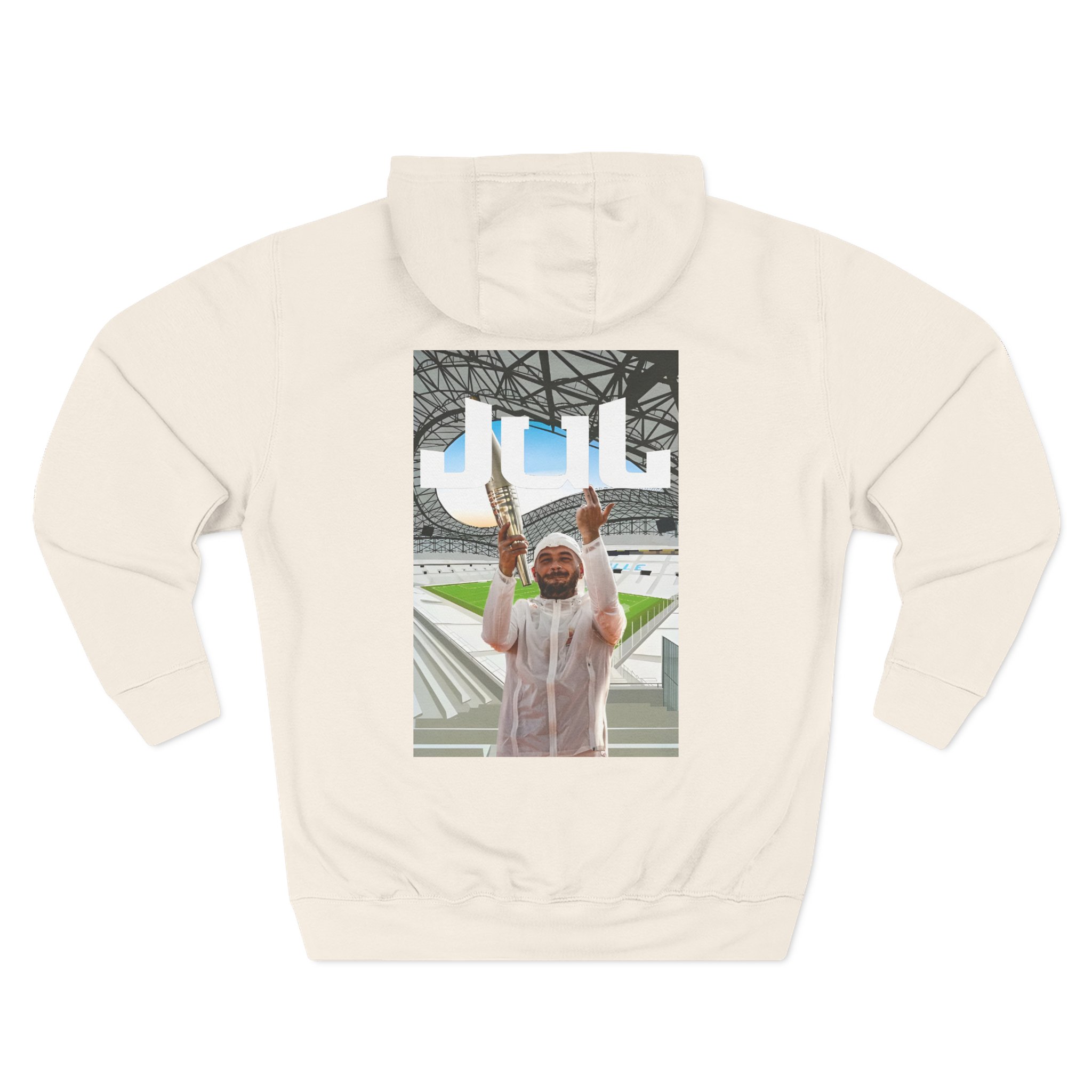 Jul Three-Panel Fleece Hoodie