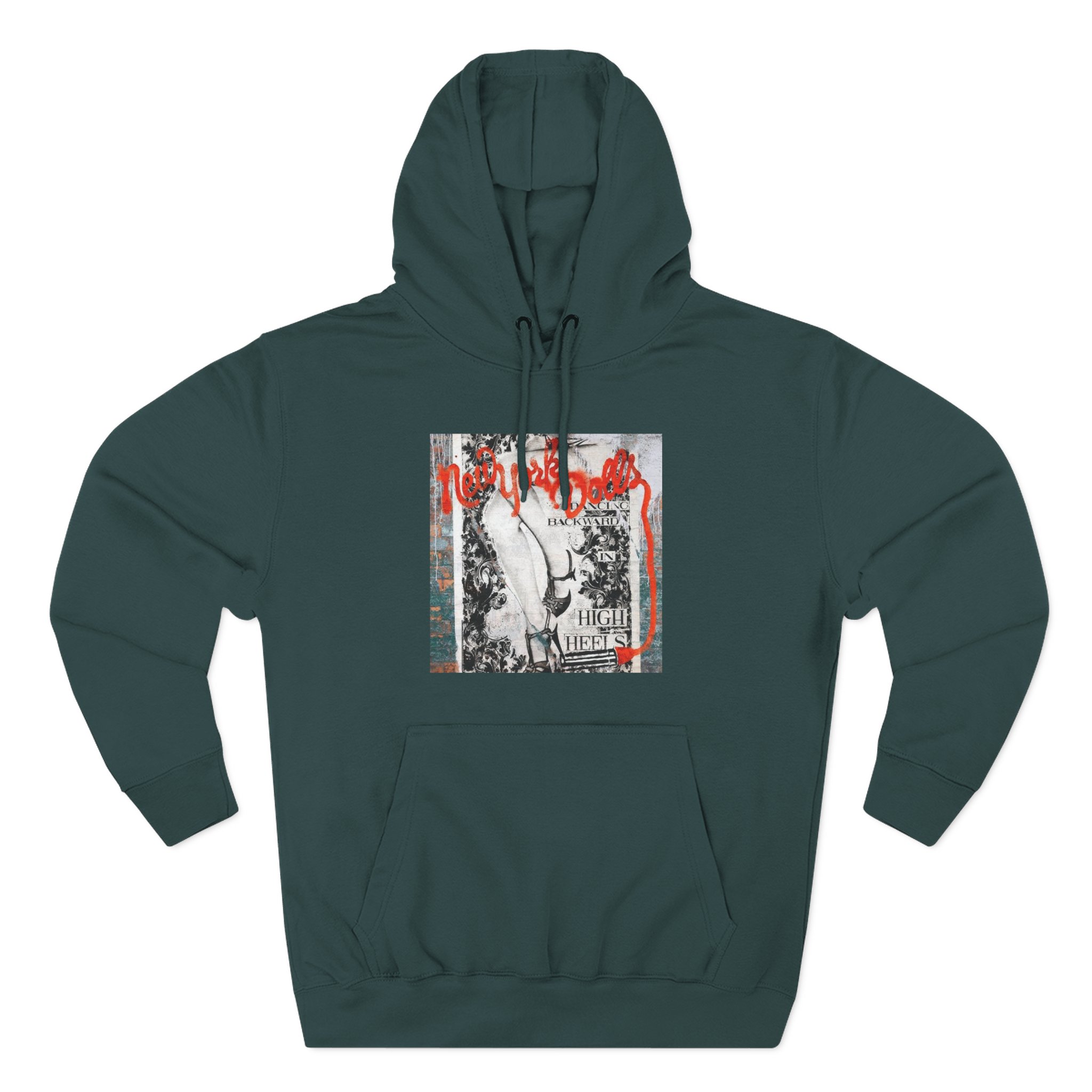 New York Dolls Dancing Backward Album Three-Panel Fleece Hoodie