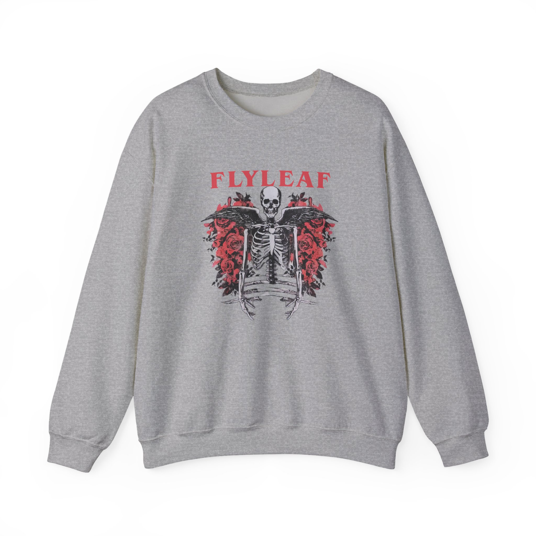 Flyleaf Skeleton Angel Unisex Heavy Blendâ„¢ Crewneck Sweatshirt