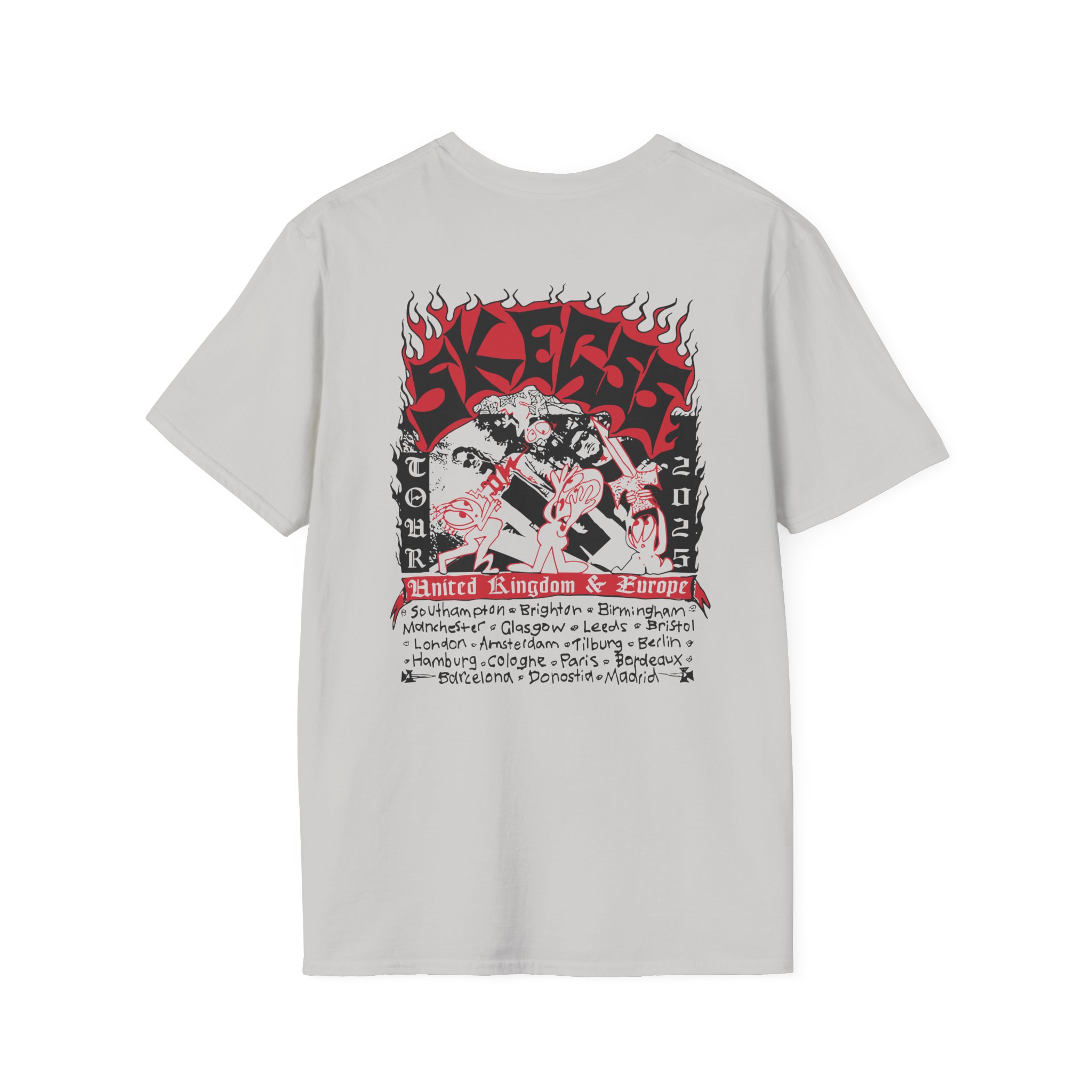 Skegss Uk Eu Tour 2025 Unisex Softstyle T-Shirt