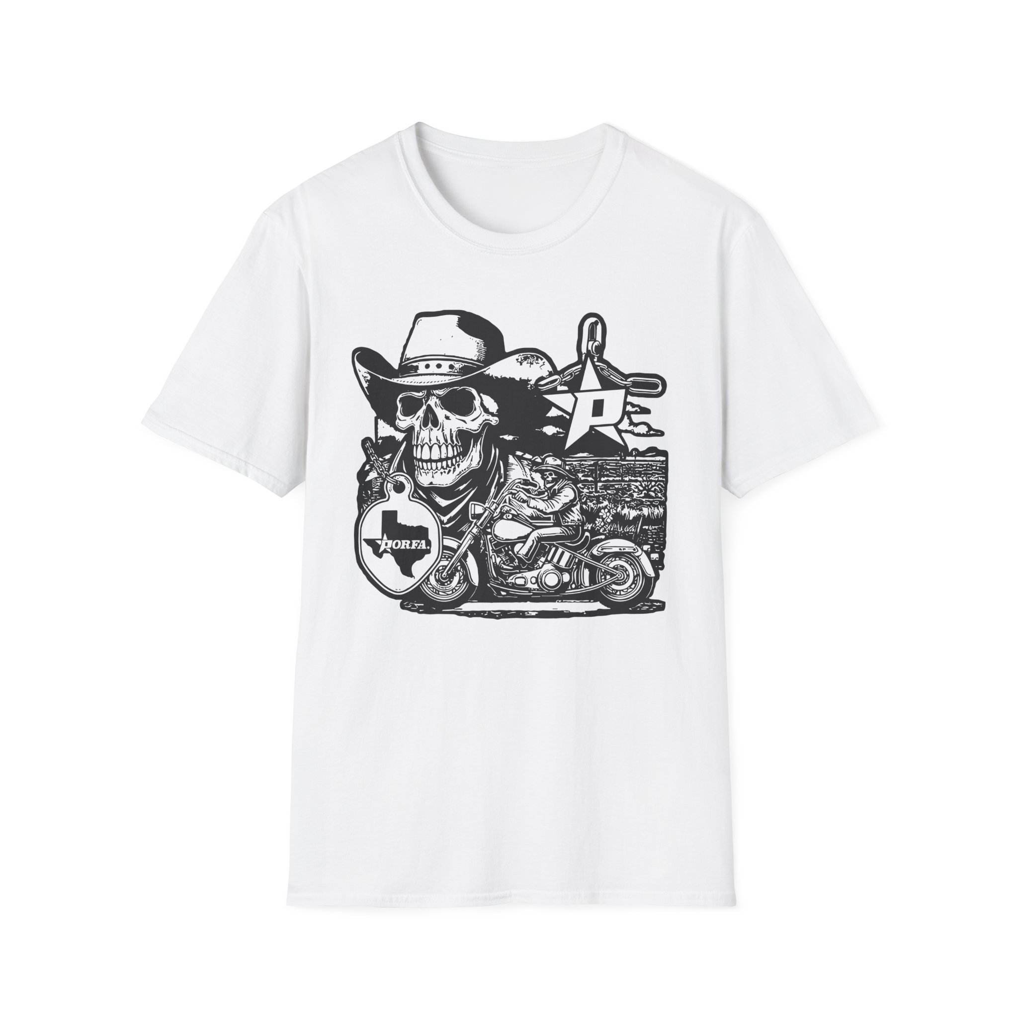 Porfa Texas Ride Unisex Softstyle T-Shirt