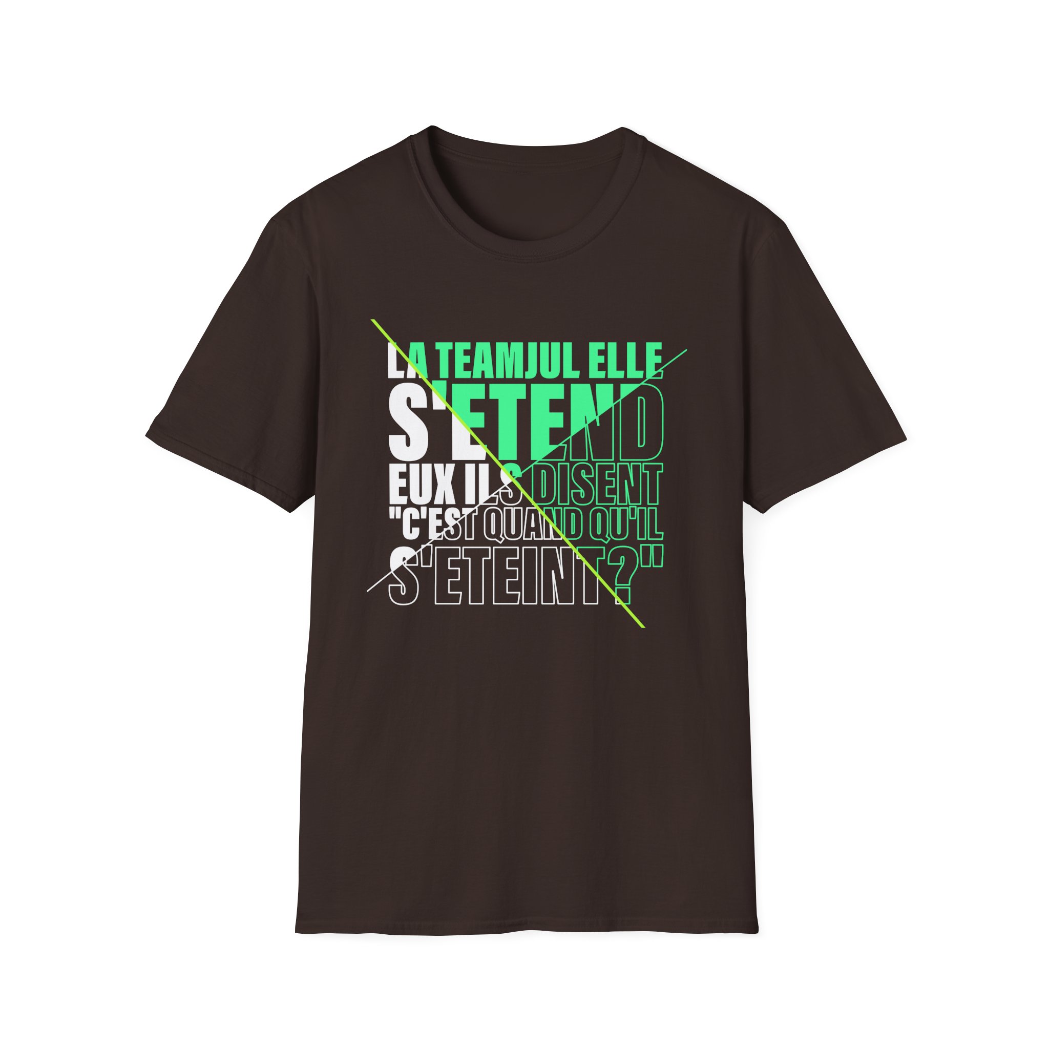 Jul C'est Quand Qu'il S'étein Unisex Softstyle T-Shirt