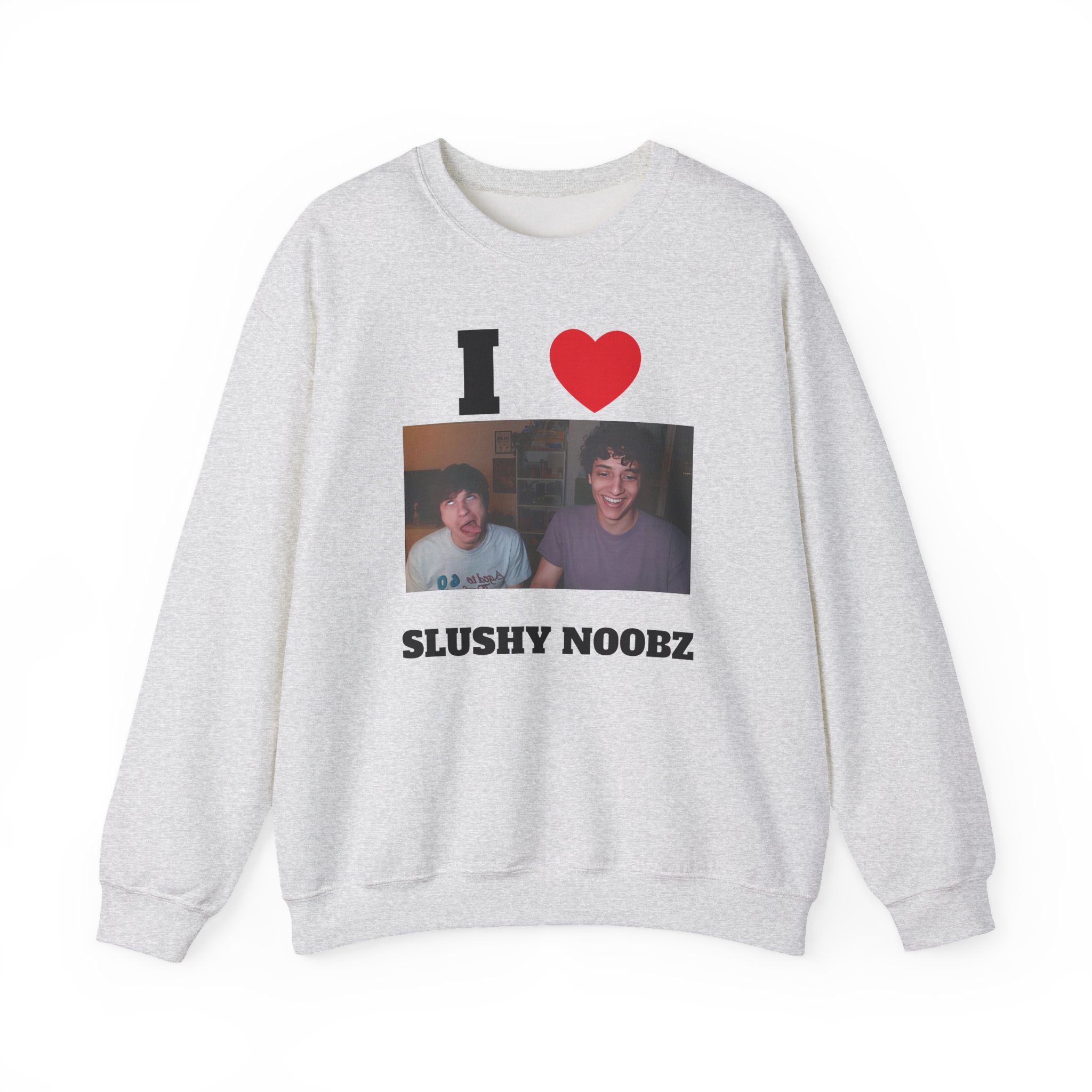 I Heart Slushy Noobz Unisex Heavy Blendâ„¢ Crewneck Sweatshirt