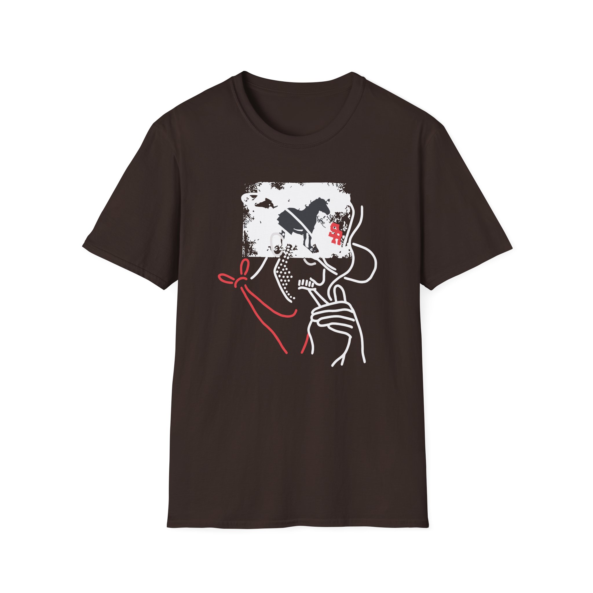 Mike Stud Smoking Cowboy Unisex Softstyle T-Shirt