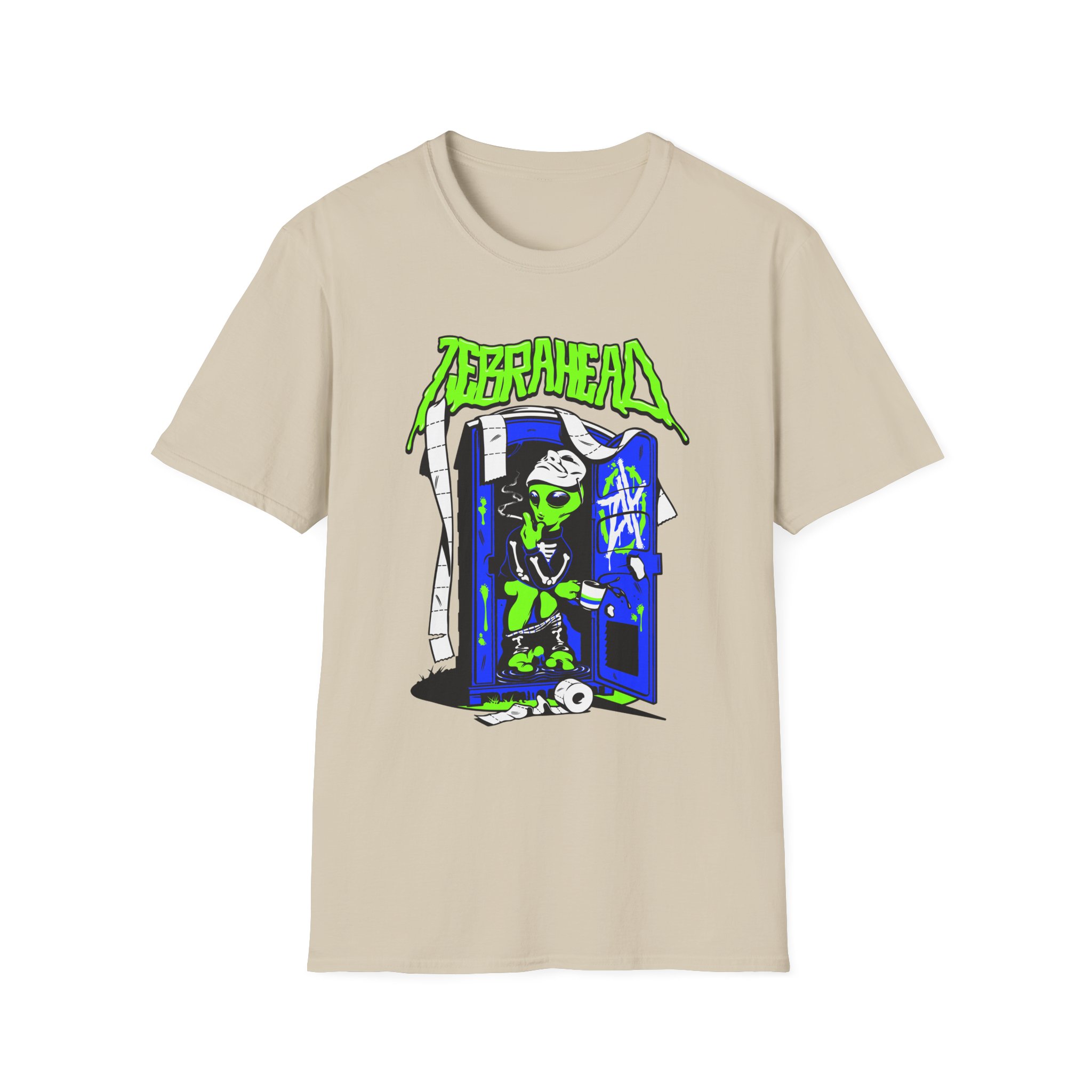 Zebrahead White ZH Coffee break Unisex Softstyle T-Shirt