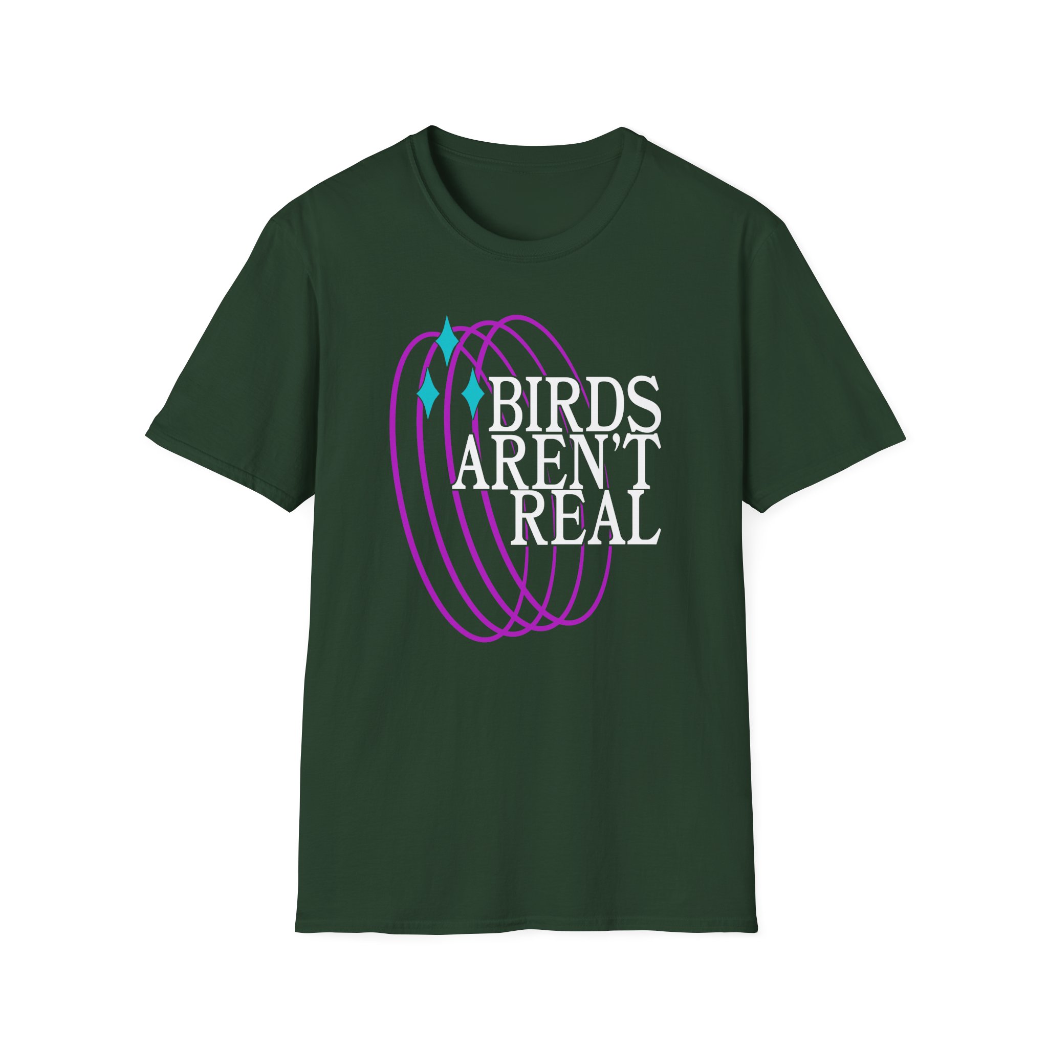 Birds Arent Real Unisex Softstyle T-Shirt