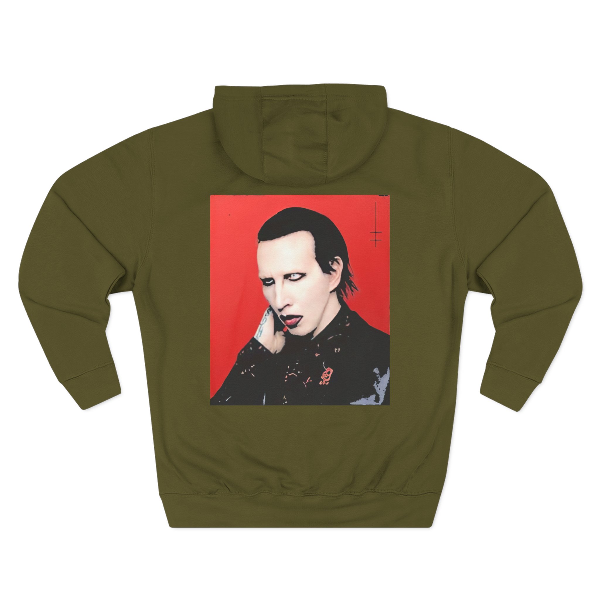 Marilyn Manson Little Cross Photo Three-Panel Fleece Hoodie