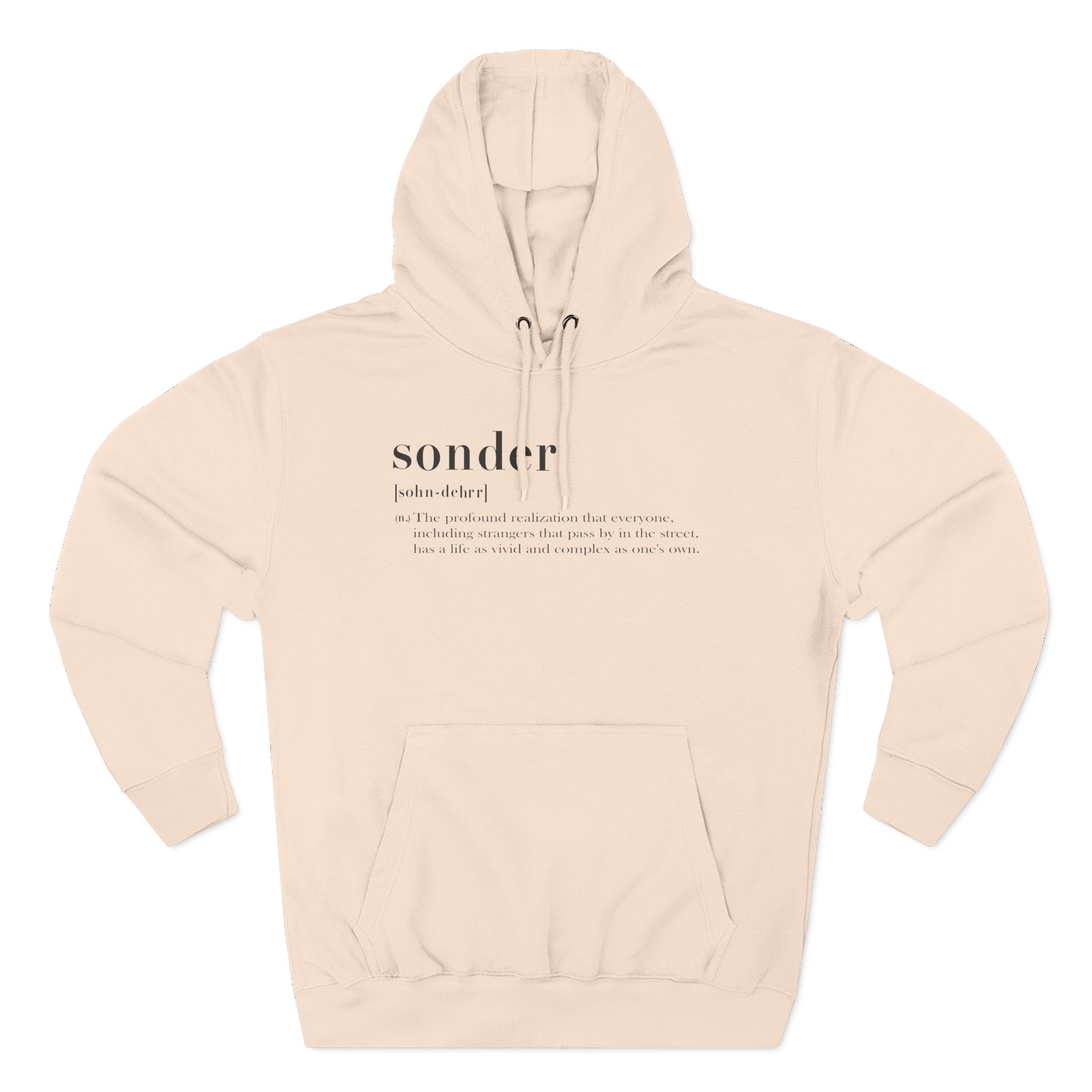 Sonder Definition Three-Panel Fleece Hoodie