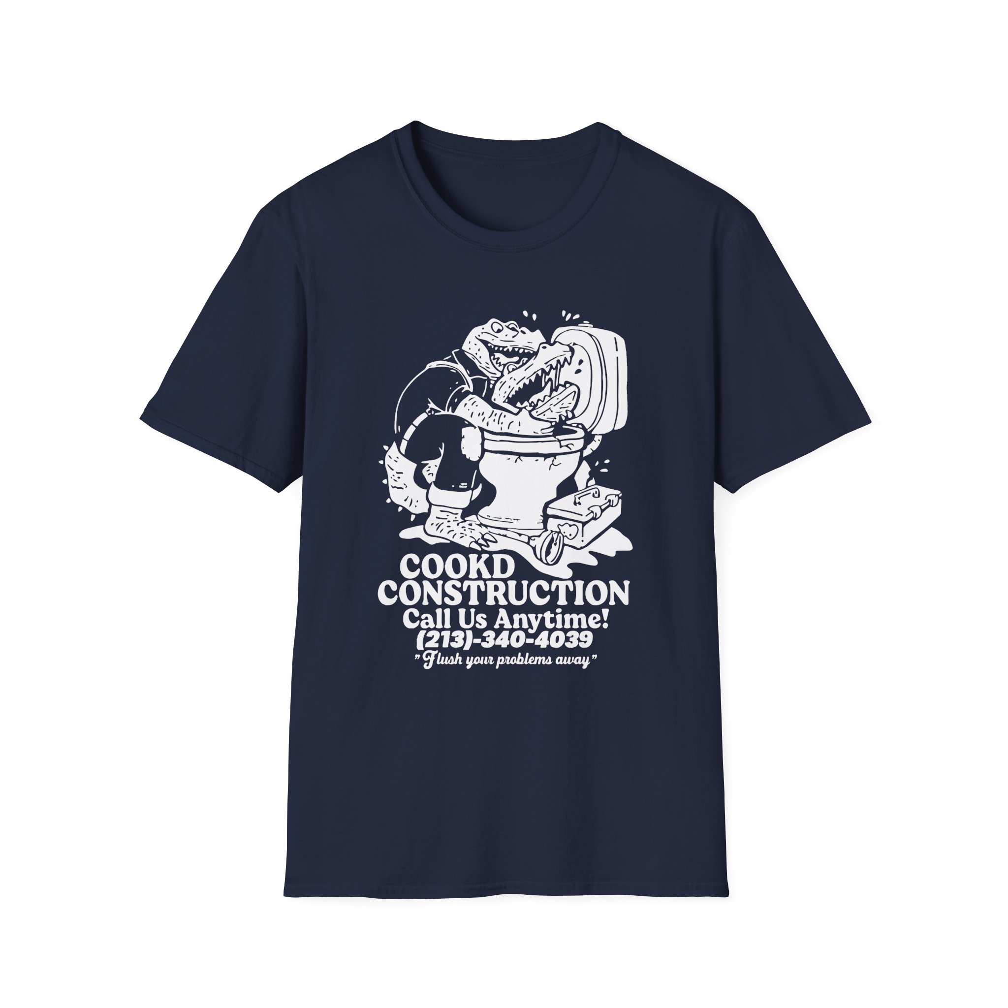 Lazarbeam Cookd Construction Call Us Anytime Unisex Softstyle T-Shirt