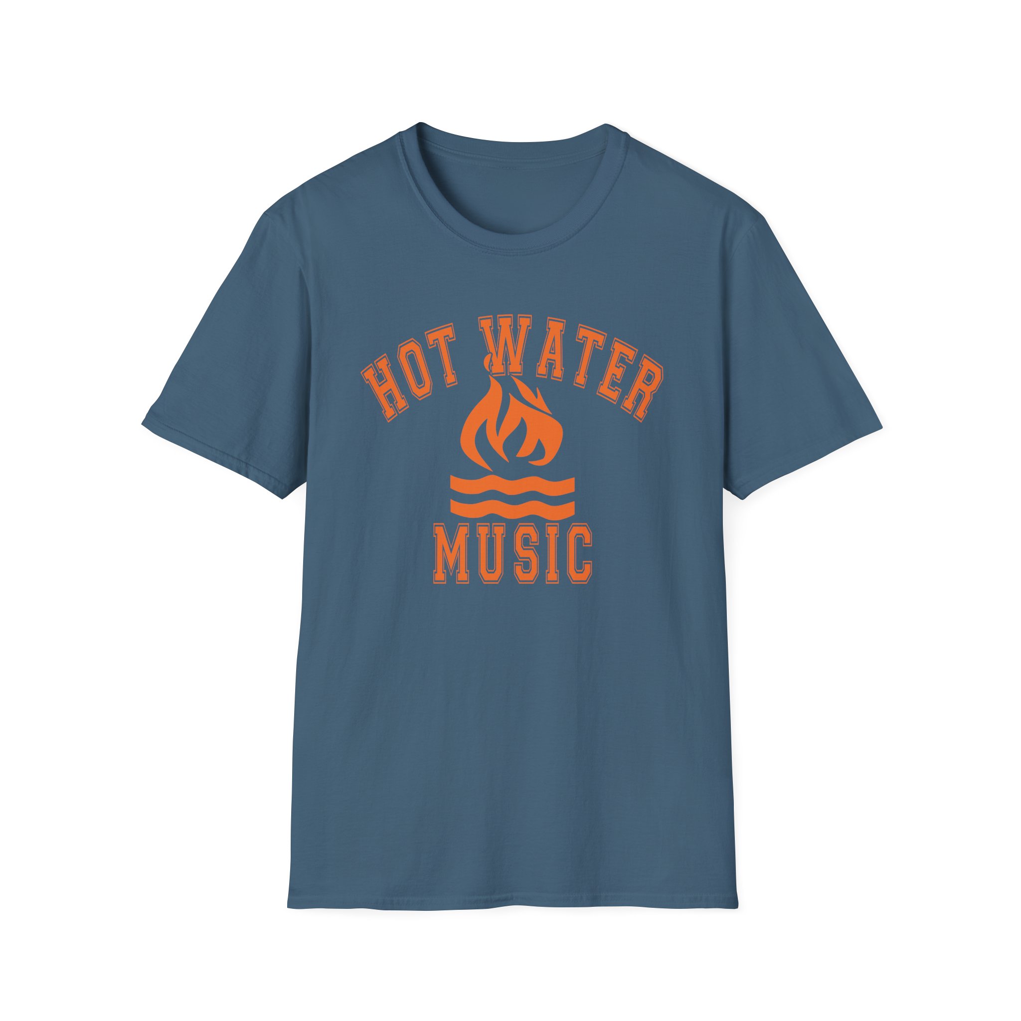 Hot Water Music College Flame Unisex Softstyle T-Shirt