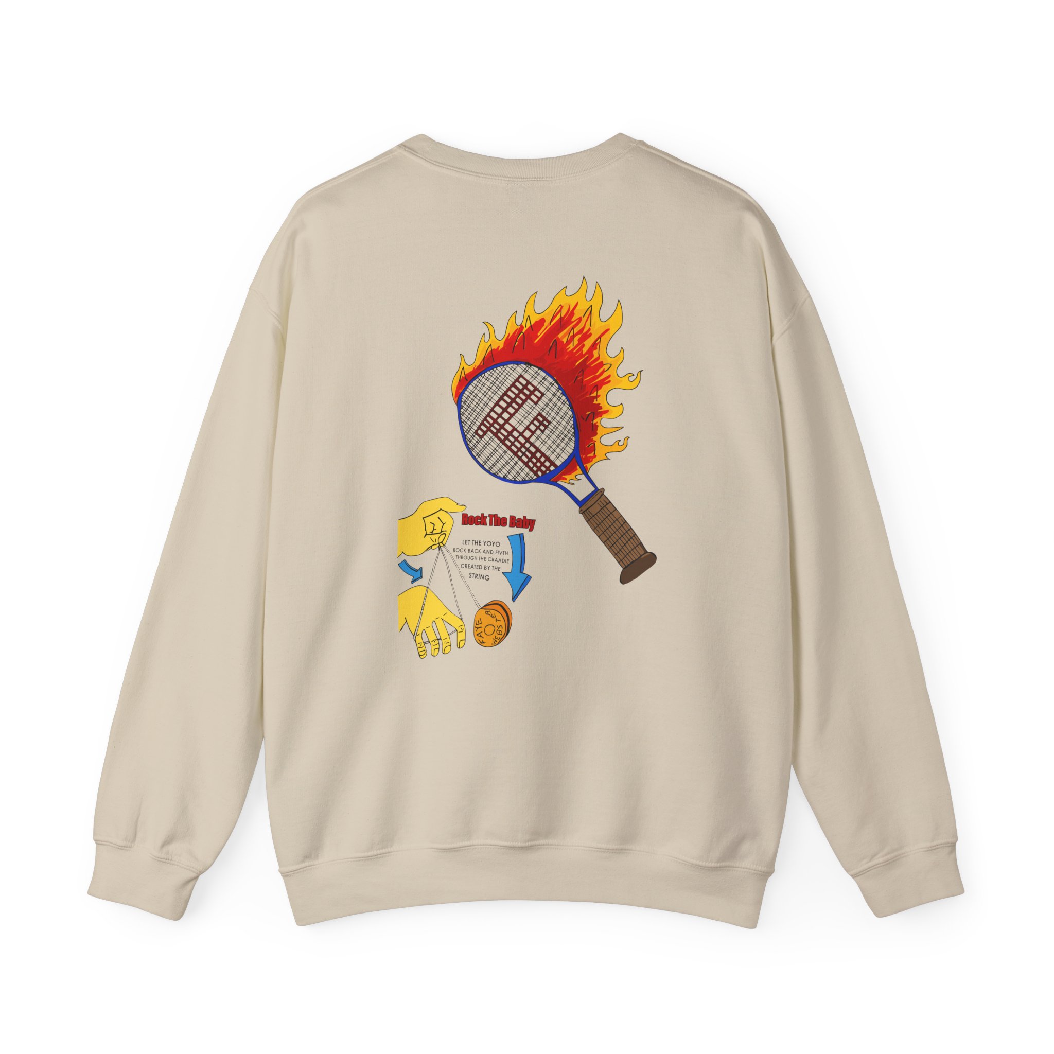 Faye Webster Felt Tip Unisex Heavy Blendâ„¢ Crewneck Sweatshirt