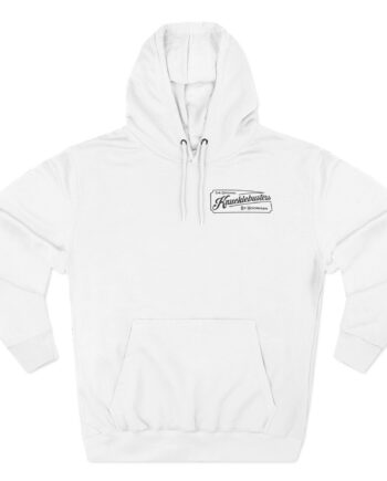 Ken Block Hoonigan Knucklebusters Auto Repair Three-Panel Fleece Hoodie