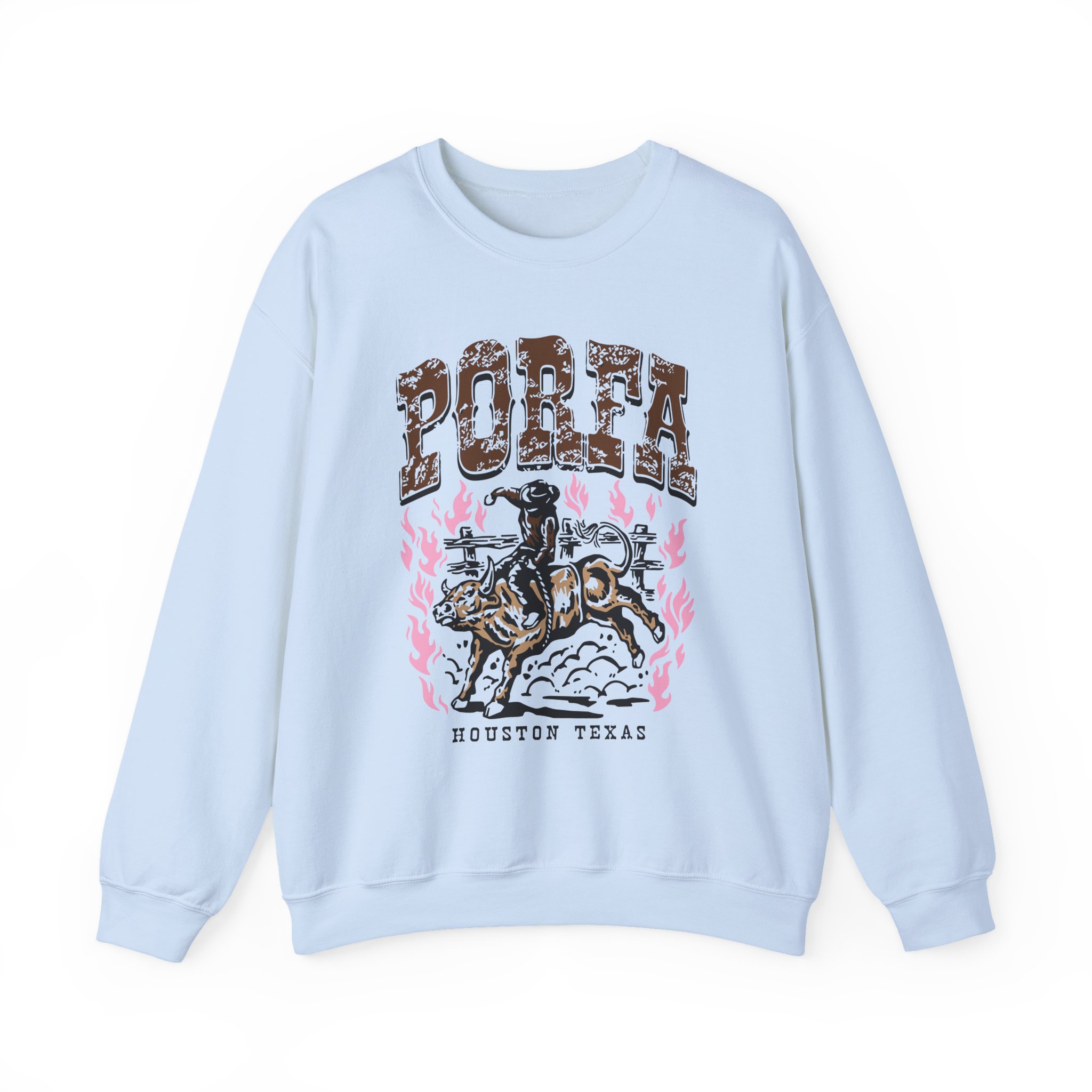 Porfa Houston Texas Unisex Heavy Blendâ„¢ Crewneck Sweatshirt