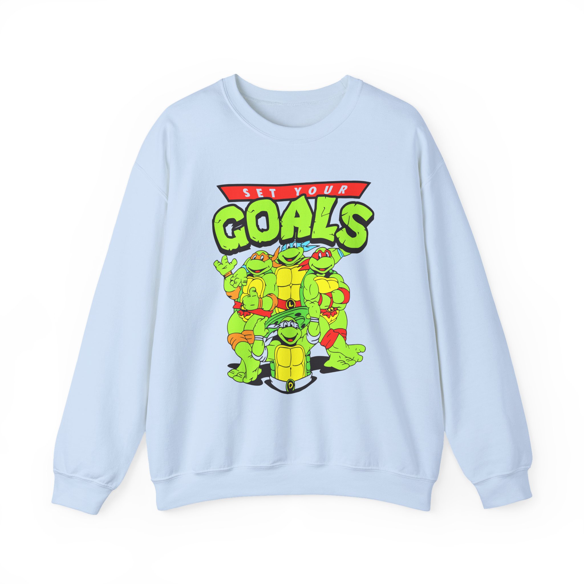 Set Your Goals Ninja Turtles Unisex Heavy Blendâ„¢ Crewneck Sweatshirt