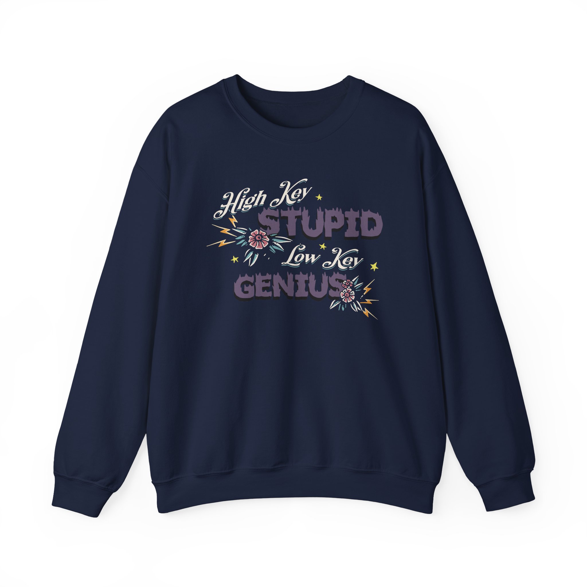 Kallmekris High Key Stupid Genius Unisex Heavy Blendâ„¢ Crewneck Sweatshirt