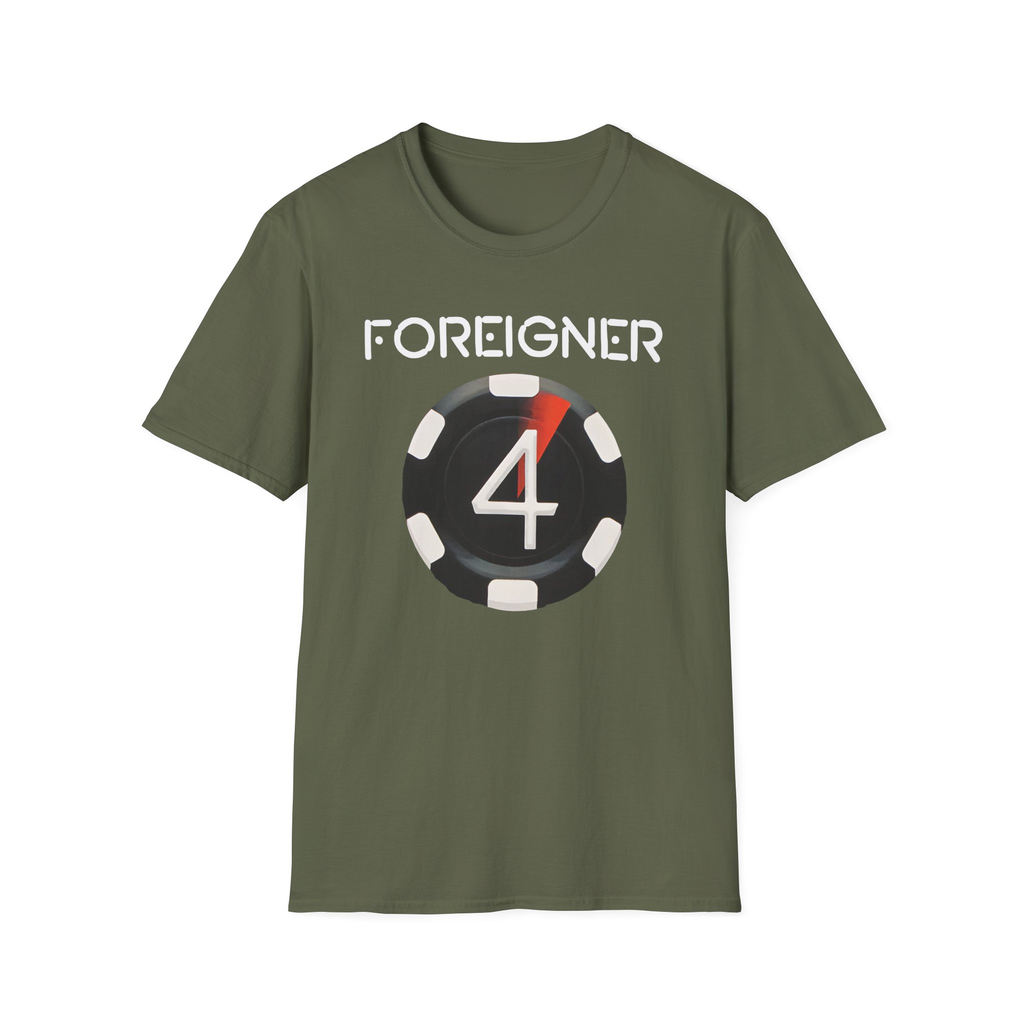 Foreigner 4 Poker Chip Unisex Softstyle T-Shirt