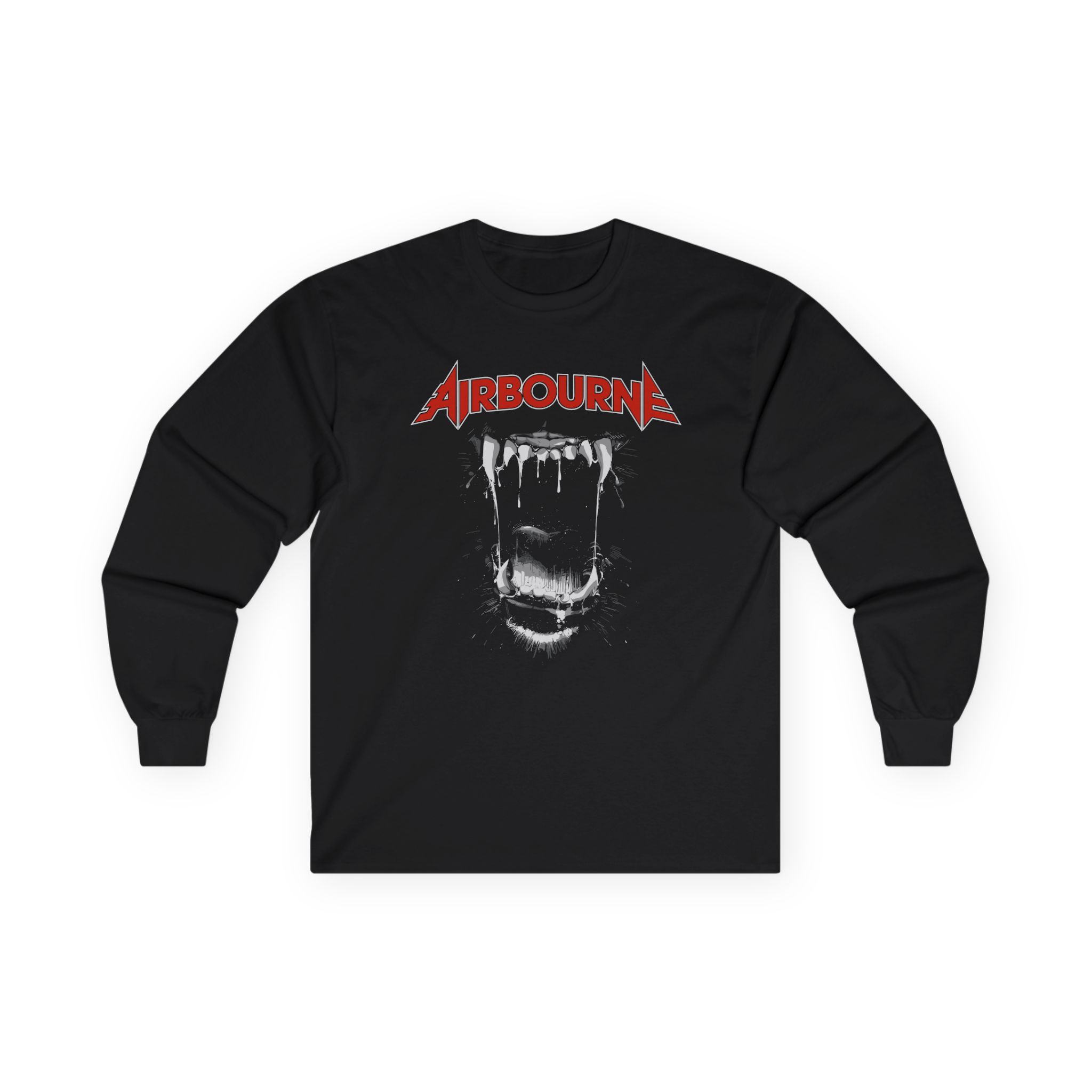 Airbourne Black Dog Barking Tracks Unisex Ultra Cotton Long Sleeve Tee