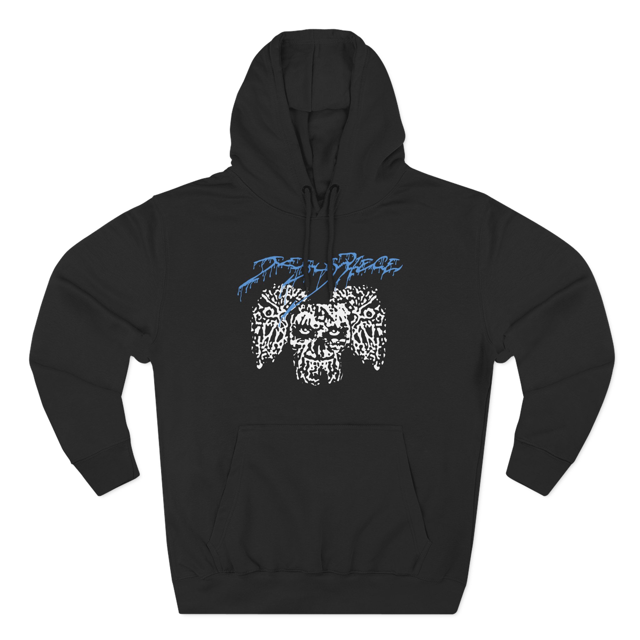 Jesus Piece Three Skulls Three-Panel Fleece Hoodie
